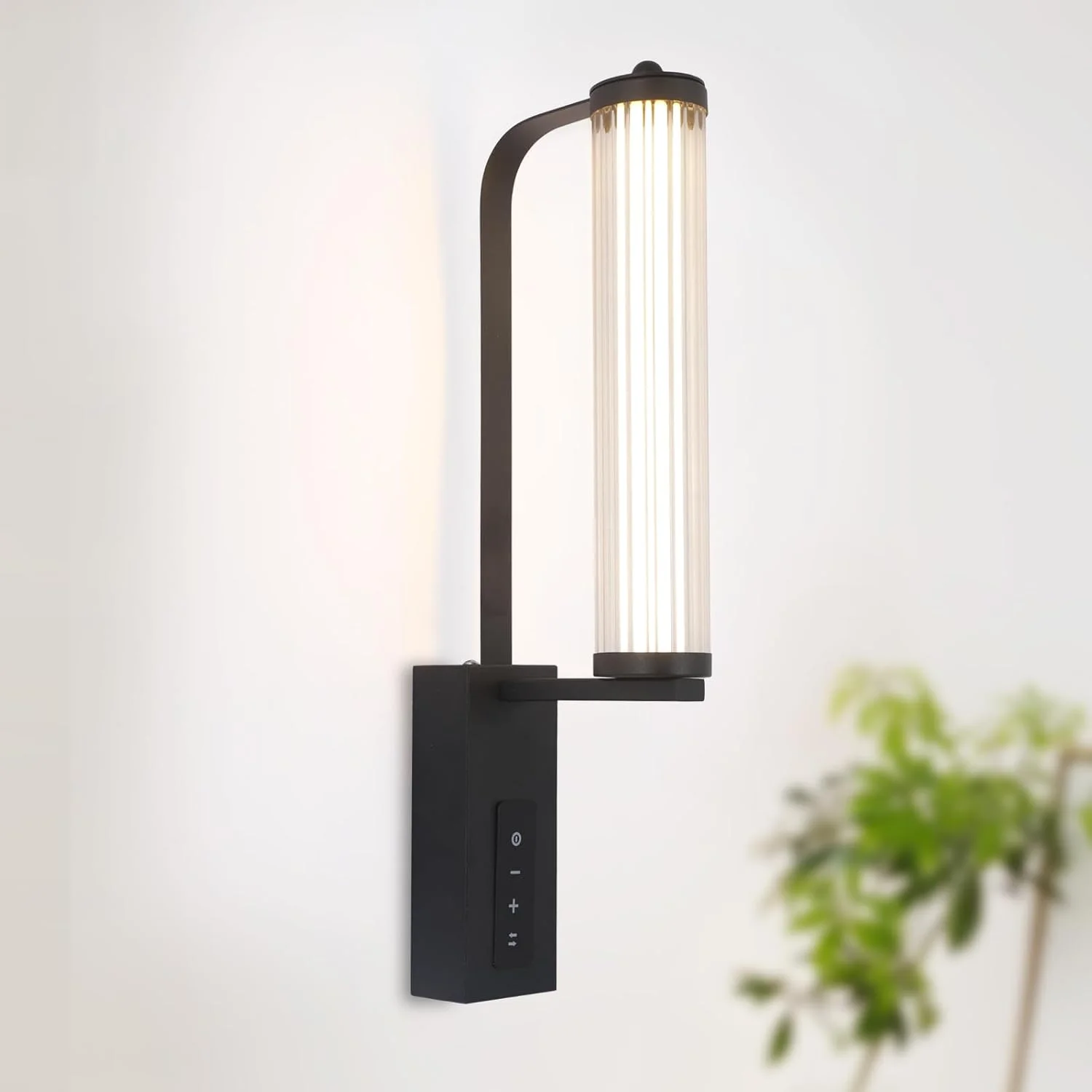 چراغ دیواری مدرن LED مشکی YATAI، 40 سانتی متری، 4 وات، سه رنگ قابل تنظیم با کلید لمسی، چراغ باریک آلومینیومی و اکریلیک مناسب برای اتاق خواب، کنار تخت، راهرو، اتاق غذاخوری و نشیمن، 3000K–6000K چراغ دیواری مدرن LED مشکی YATAI، 40 سانتی متری، 4 وات، سه رنگ قابل تنظیم با کلید لمسی، چراغ باریک آلومینیومی و اکریلیک مناسب برای اتاق خواب، کنار تخت، راهرو، اتاق غذاخوری و نشیمن، 3000K–6000K