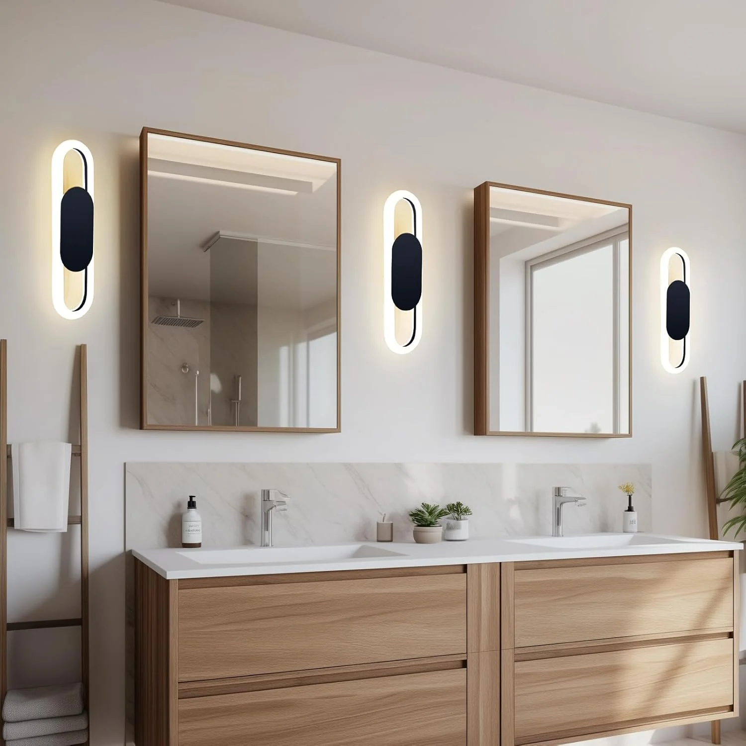 چراغ دیواری LED مدرن YT YATAI LIGHTING برای اتاق نشیمن، اتاق خواب و کنار تخت، چراغ دیواری تزئینی با قابلیت تنظیم 3 دمای رنگ (مشکی) چراغ دیواری LED مدرن YT YATAI LIGHTING برای اتاق نشیمن، اتاق خواب و کنار تخت، چراغ دیواری تزئینی با قابلیت تنظیم 3 دمای رنگ (مشکی)