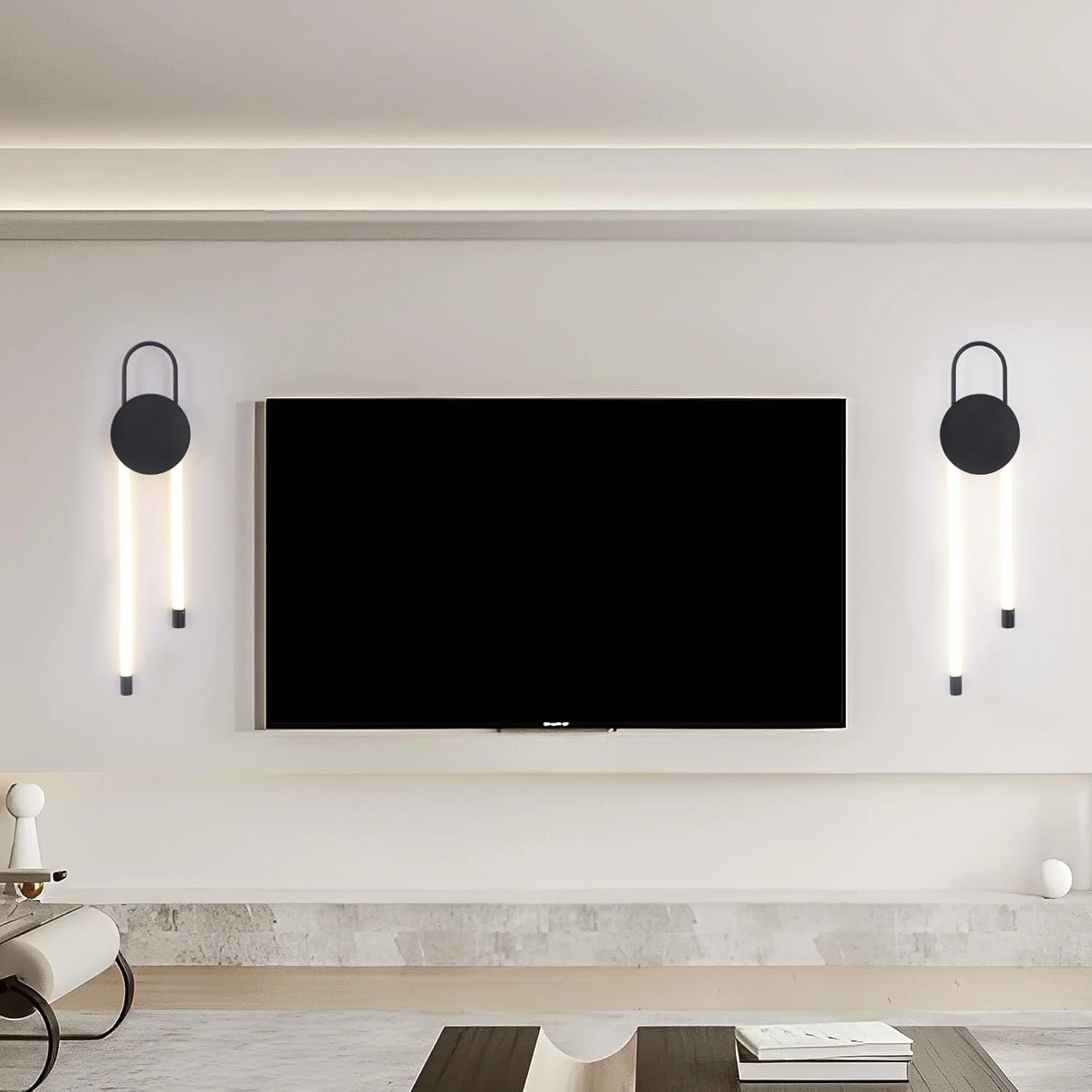 چراغ دیواری LED مدرن مشکی YATAI، چراغ دیواری 16 واتی سه رنگ با قابلیت تنظیم نور، نور گرم/خنثی/سفید قابل تنظیم با کنترل سوئیچ، فیکسچر آلومینیومی و اکریلیک مینیمالیستی برای اتاق خواب، راهرو، اتاق نشیمن چراغ دیواری LED مدرن مشکی YATAI، چراغ دیواری 16 واتی سه رنگ با قابلیت تنظیم نور، نور گرم/خنثی/سفید قابل تنظیم با کنترل سوئیچ، فیکسچر آلومینیومی و اکریلیک مینیمالیستی برای اتاق خواب، راهرو، اتاق نشیمن