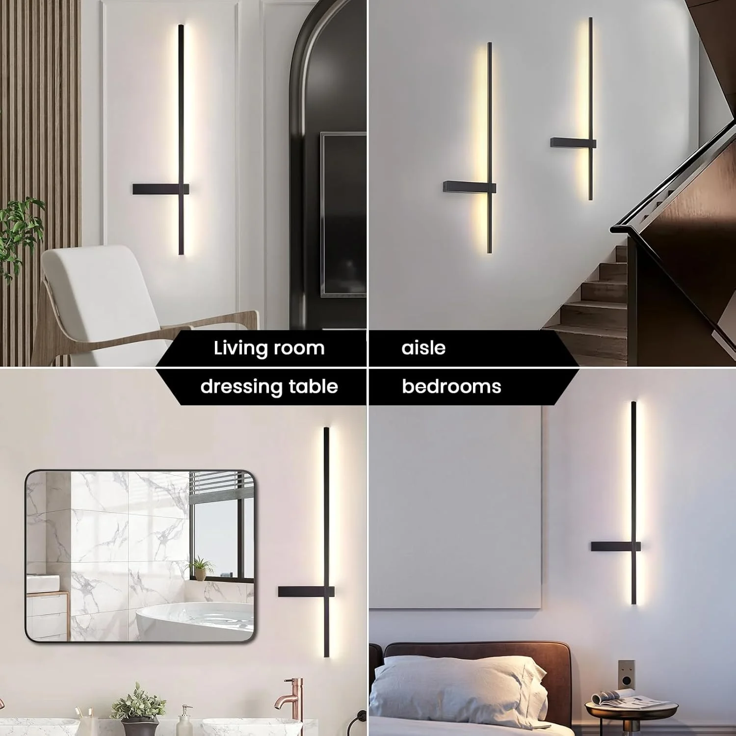 چراغ دیواری مدرن LED مینیمالیستی YATAI برای اتاق خواب، اتاق غذاخوری و کنار آینه، چراغ دیواری LED دیمر شونده داخلی، چراغ نواری بلند آلومینیومی اکریلیک (60 سانتی متر، 10 وات) چراغ دیواری مدرن LED مینیمالیستی YATAI برای اتاق خواب، اتاق غذاخوری و کنار آینه، چراغ دیواری LED دیمر شونده داخلی، چراغ نواری بلند آلومینیومی اکریلیک (60 سانتی متر، 10 وات)