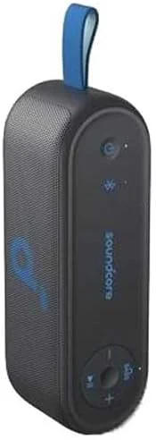 اسپیکر soundcore Select 3، صدای استریو 16 واتی، فناوری BassUpTM، طراحی فوق العاده کاربردی، 20 ساعت پخش، ضد آب IPX7، ایده آل برای ماجراجویی در فضای باز