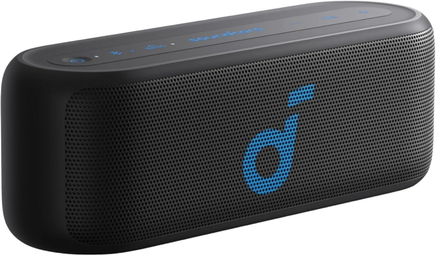 اسپیکر بلوتوثی soundcore by Anker Select 2S با صدای استریو 20 واتی، BassUp، اکولایزر سفارشی، جفت‌سازی استریو بی‌سیم، ضد آب IPX7 و 16 ساعت پخش، اسپیکر قابل حمل برای خانه، پیاده‌روی و فضای باز