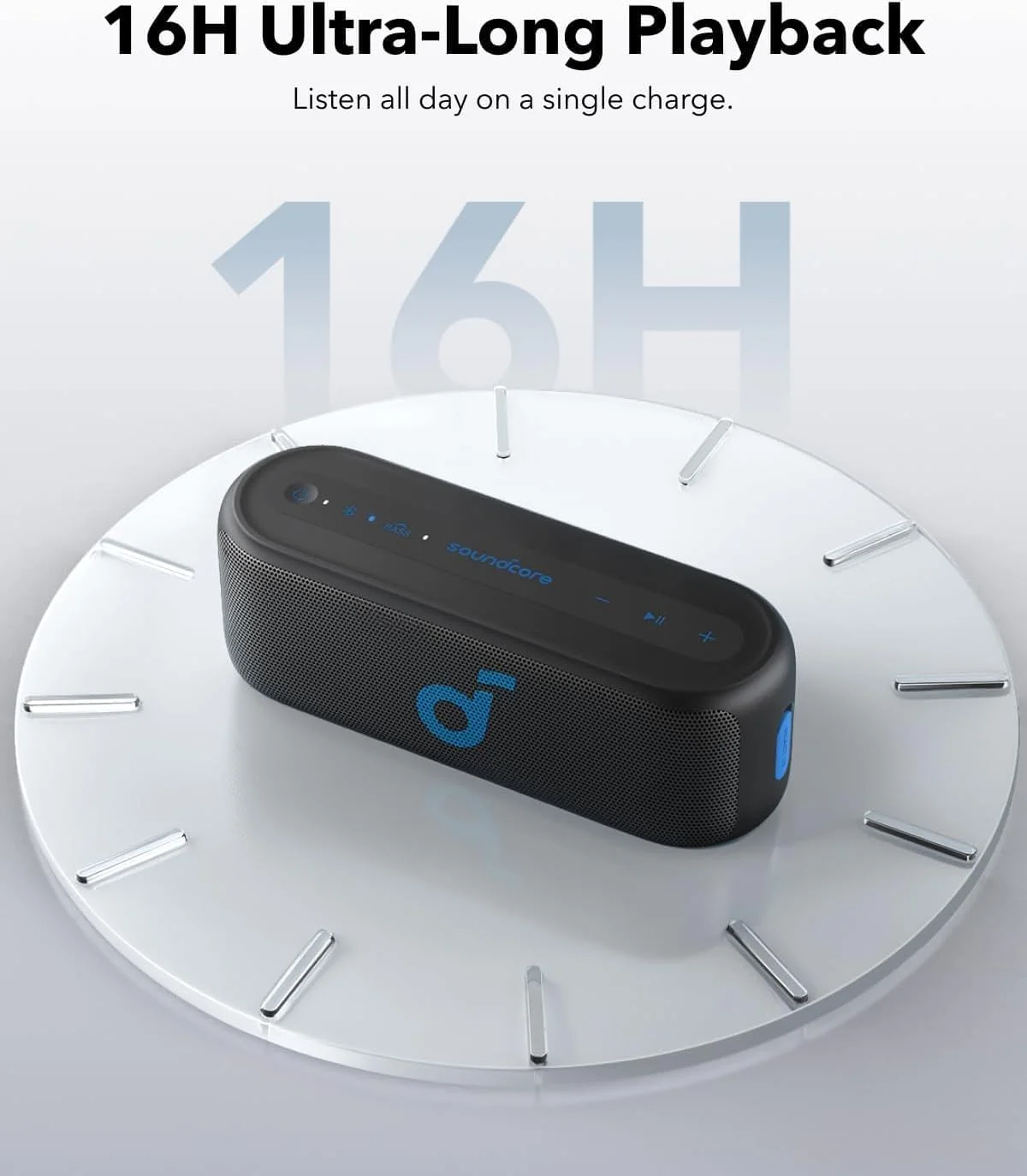 اسپیکر بلوتوثی soundcore by Anker Select 2S با صدای استریو 20 واتی، BassUp، اکولایزر سفارشی، جفتسازی استریو بیسیم، ضد آب IPX7 و 16 ساعت پخش، اسپیکر قابل حمل برای خانه، پیادهروی و فضای باز اسپیکر بلوتوثی soundcore by Anker Select 2S با صدای استریو 20 واتی، BassUp، اکولایزر سفارشی، جفتسازی استریو بیسیم، ضد آب IPX7 و 16 ساعت پخش، اسپیکر قابل حمل برای خانه، پیادهروی و فضای باز