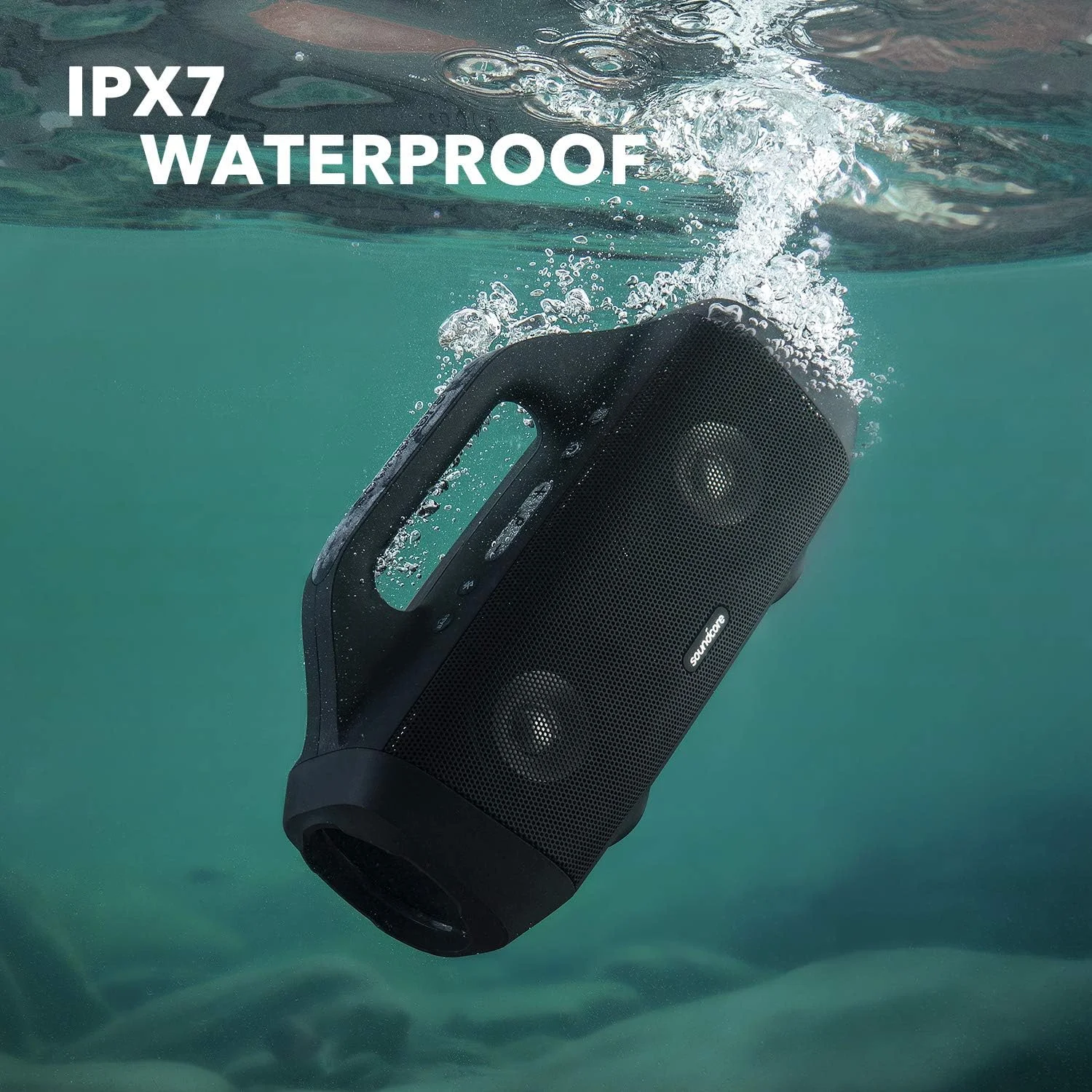 اسپیکر بلوتوثی قابل حمل soundcore Anker Motion Boom با درایورهای تیتانیومی، فناوری BassUp، استاندارد IPX7 مقاوم در برابر آب، باتری 24 ساعته، ایده آل برای فضای باز، باغ، ساحل اسپیکر بلوتوثی قابل حمل soundcore Anker Motion Boom با درایورهای تیتانیومی، فناوری BassUp، استاندارد IPX7 مقاوم در برابر آب، باتری 24 ساعته، ایده آل برای فضای باز، باغ، ساحل