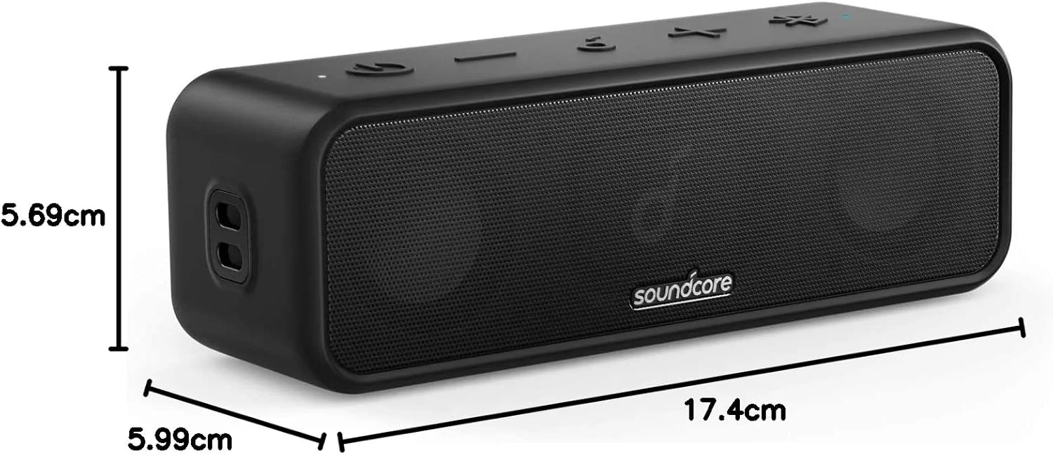 اسپیکر بلوتوثی Soundcore 3 انکر Soundcore با صدای استریو، درایورهای دیافراگم تیتانیوم خالص، فناوری PartyCast، BassUp، پخش 24 ساعته، ضد آب IPX7، برنامه، اکولایزر سفارشی، مناسب خانه، فضای باز، ساحل اسپیکر بلوتوثی Soundcore 3 انکر Soundcore با صدای استریو، درایورهای دیافراگم تیتانیوم خالص، فناوری PartyCast، BassUp، پخش 24 ساعته، ضد آب IPX7، برنامه، اکولایزر سفارشی، مناسب خانه، فضای باز، ساحل