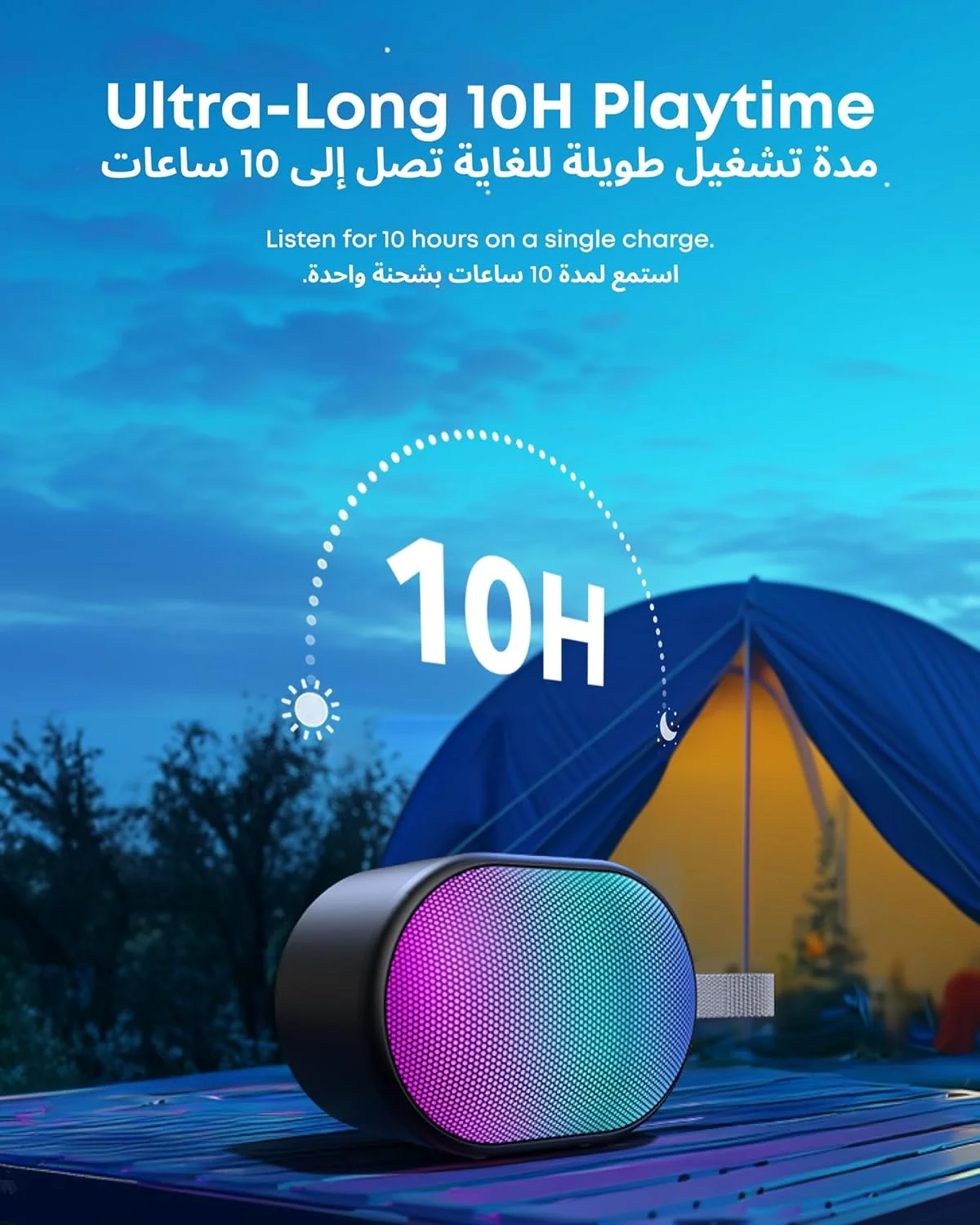 اسپیکر بلوتوثی بی سیم قابل حمل soundcore Pyro Mini با نمایش نور کامل بدنه، 6 وات، 10 ساعت پخش، جفت شدن TWS، چراغ های RGB، ورودی AUX، اسلات کارت، USB-C، بلوتوث 5.3، قابل حمل برای حیاط خلوت، فضای باز اسپیکر بلوتوثی بی سیم قابل حمل soundcore Pyro Mini با نمایش نور کامل بدنه، 6 وات، 10 ساعت پخش، جفت شدن TWS، چراغ های RGB، ورودی AUX، اسلات کارت، USB-C، بلوتوث 5.3، قابل حمل برای حیاط خلوت، فضای باز