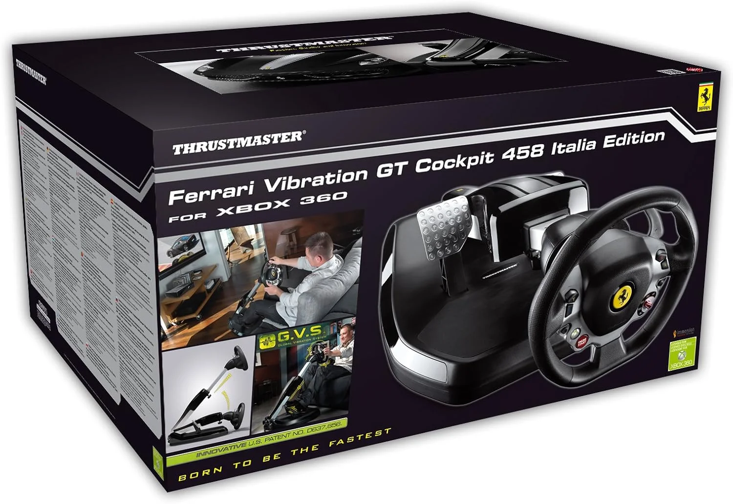 کاکپیت فرمان و پدال Thrustmaster Ferrari Vibration GT 458 (Xbox 360/PC DVD) کاکپیت فرمان و پدال Thrustmaster Ferrari Vibration GT 458 (Xbox 360/PC DVD)