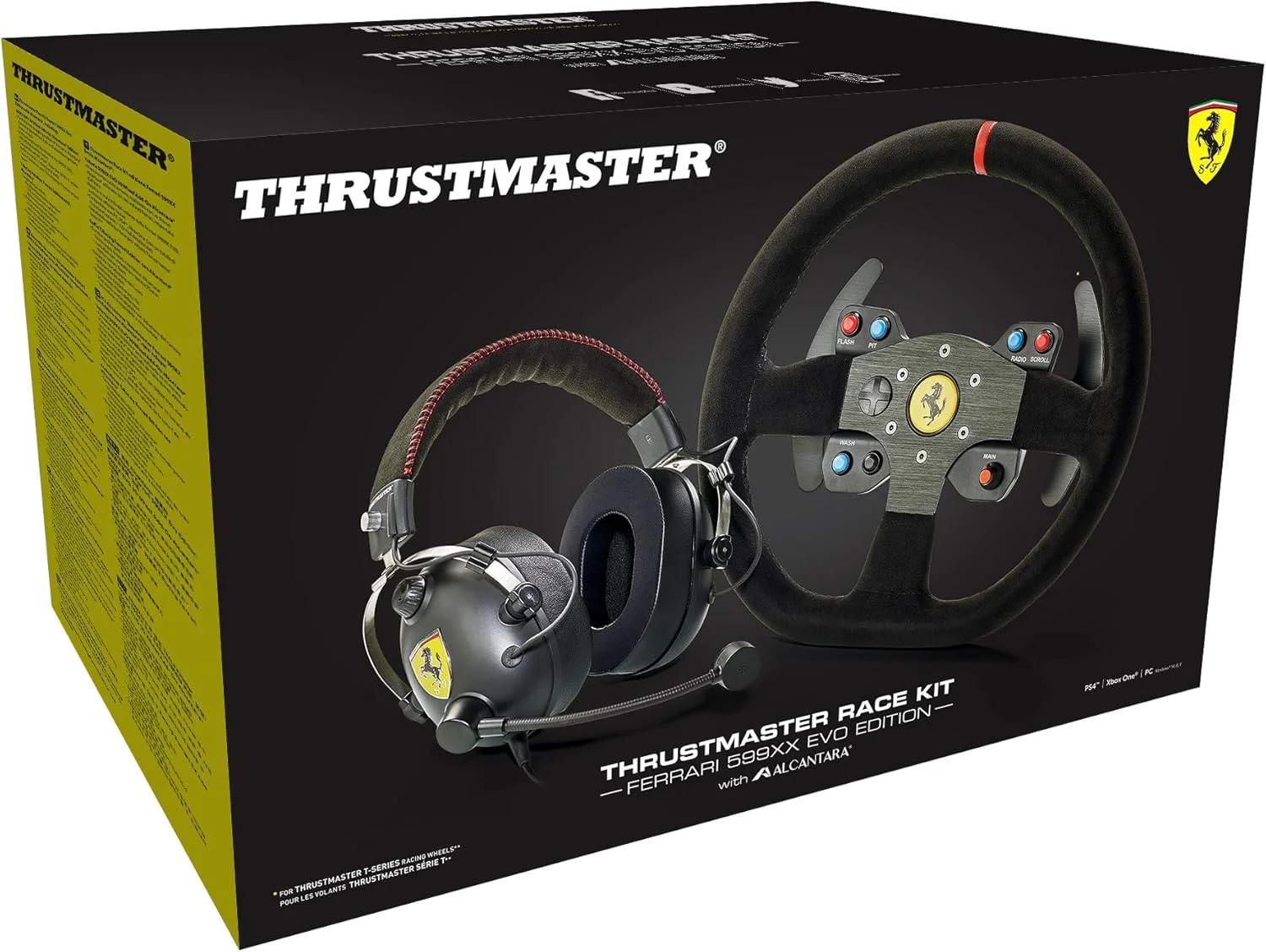 کیت مسابقه آلکانترا فراری Thrustmaster - نسخه 599XX Evo و هدست T.Racing (PS4 / PS3 / Xbox / PC) کیت مسابقه آلکانترا فراری Thrustmaster - نسخه 599XX Evo و هدست T.Racing (PS4 / PS3 / Xbox / PC)