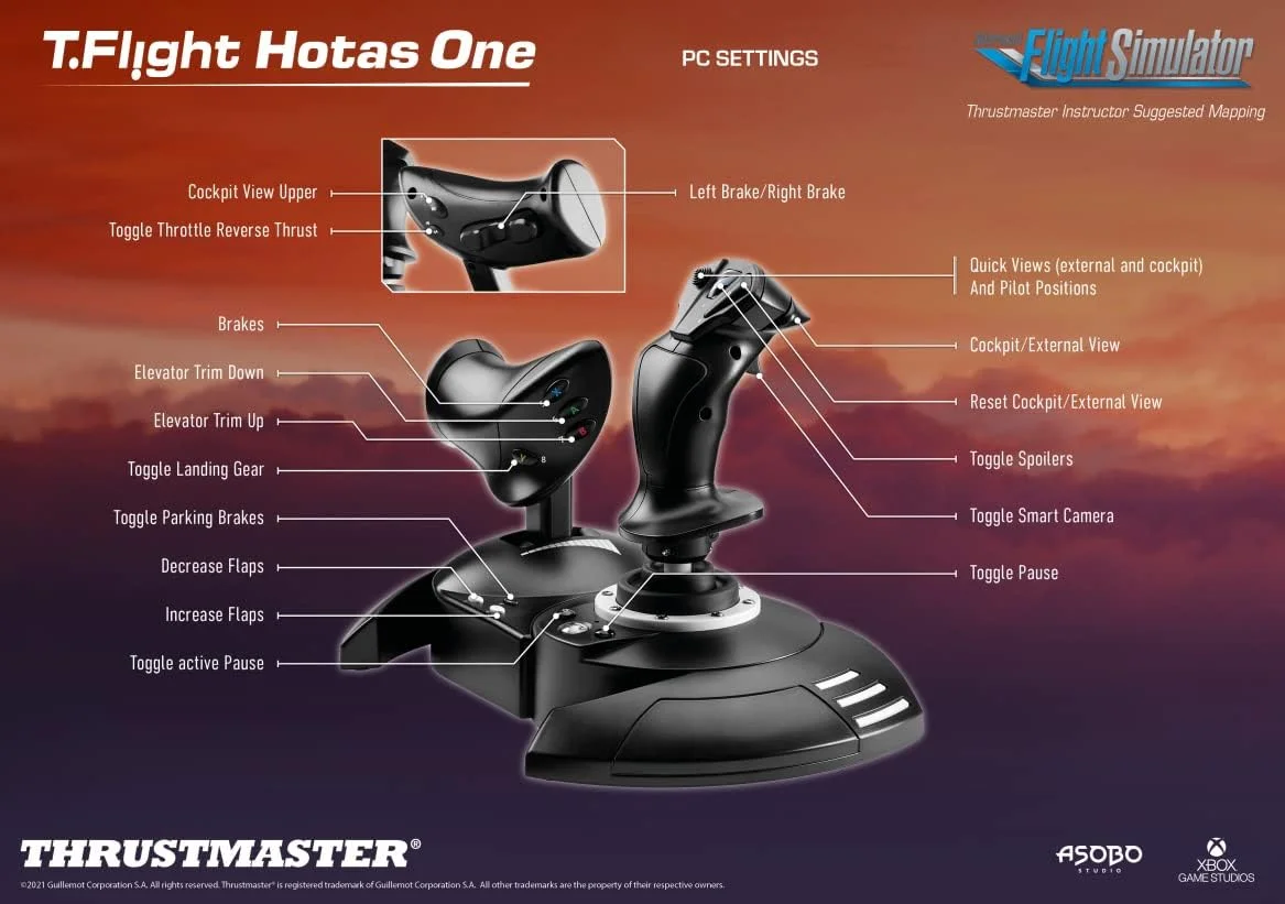 ست کنترل شبیه ساز پرواز Thrustmaster T-Flight Hotas One برای XBOX Series X/S و XOne و Windows به همراه هدست PowerA Chat، کابل افزایش طول USB 3.0 و پارچه تمیز کننده PremGear برای Thrustmaster ست کنترل شبیه ساز پرواز Thrustmaster T-Flight Hotas One برای XBOX Series X/S و XOne و Windows به همراه هدست PowerA Chat، کابل افزایش طول USB 3.0 و پارچه تمیز کننده PremGear برای Thrustmaster