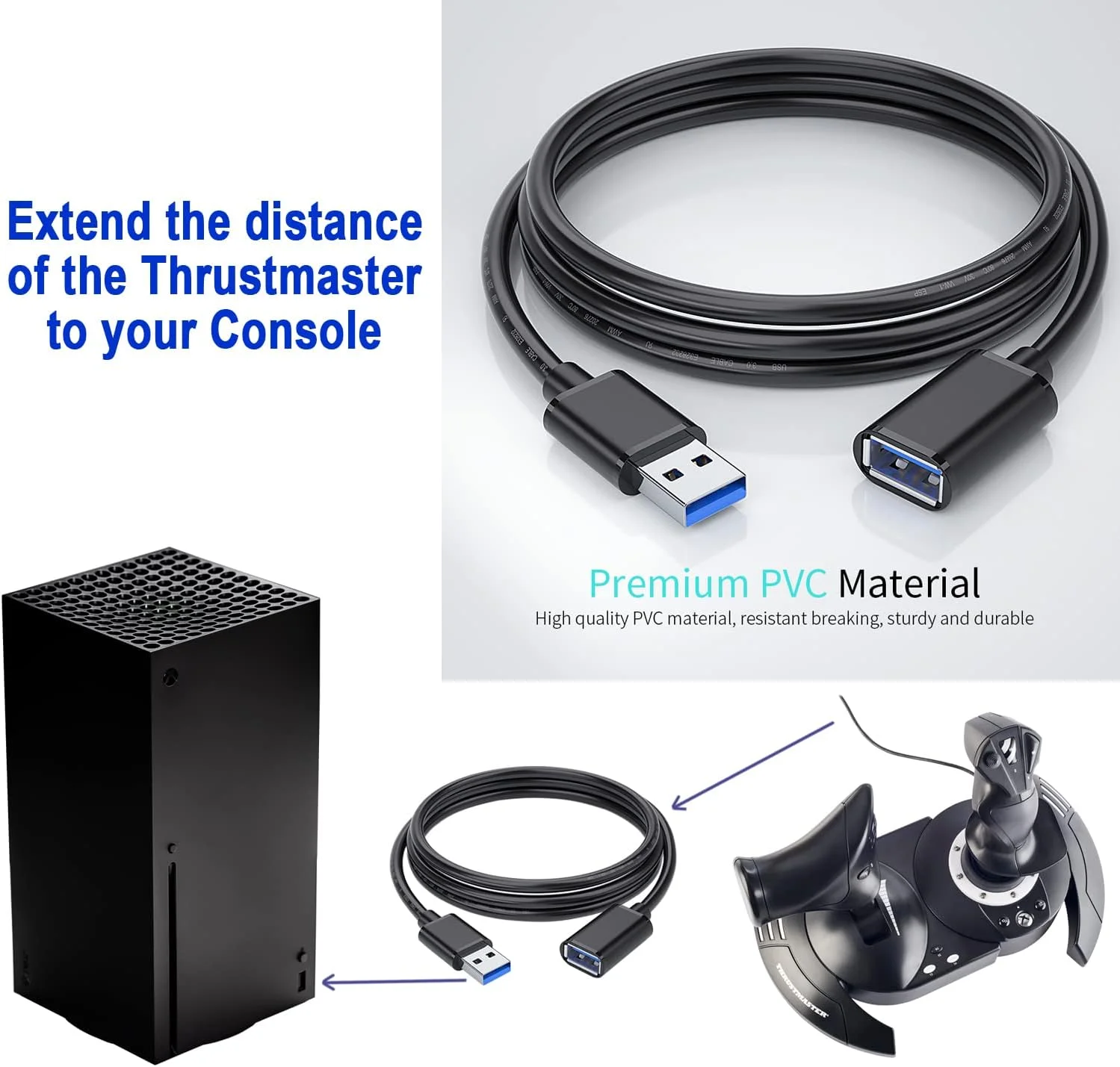 ست کنترل شبیه ساز پرواز Thrustmaster T-Flight Hotas One برای XBOX Series X/S و XOne و Windows به همراه هدست PowerA Chat، کابل افزایش طول USB 3.0 و پارچه تمیز کننده PremGear برای Thrustmaster ست کنترل شبیه ساز پرواز Thrustmaster T-Flight Hotas One برای XBOX Series X/S و XOne و Windows به همراه هدست PowerA Chat، کابل افزایش طول USB 3.0 و پارچه تمیز کننده PremGear برای Thrustmaster