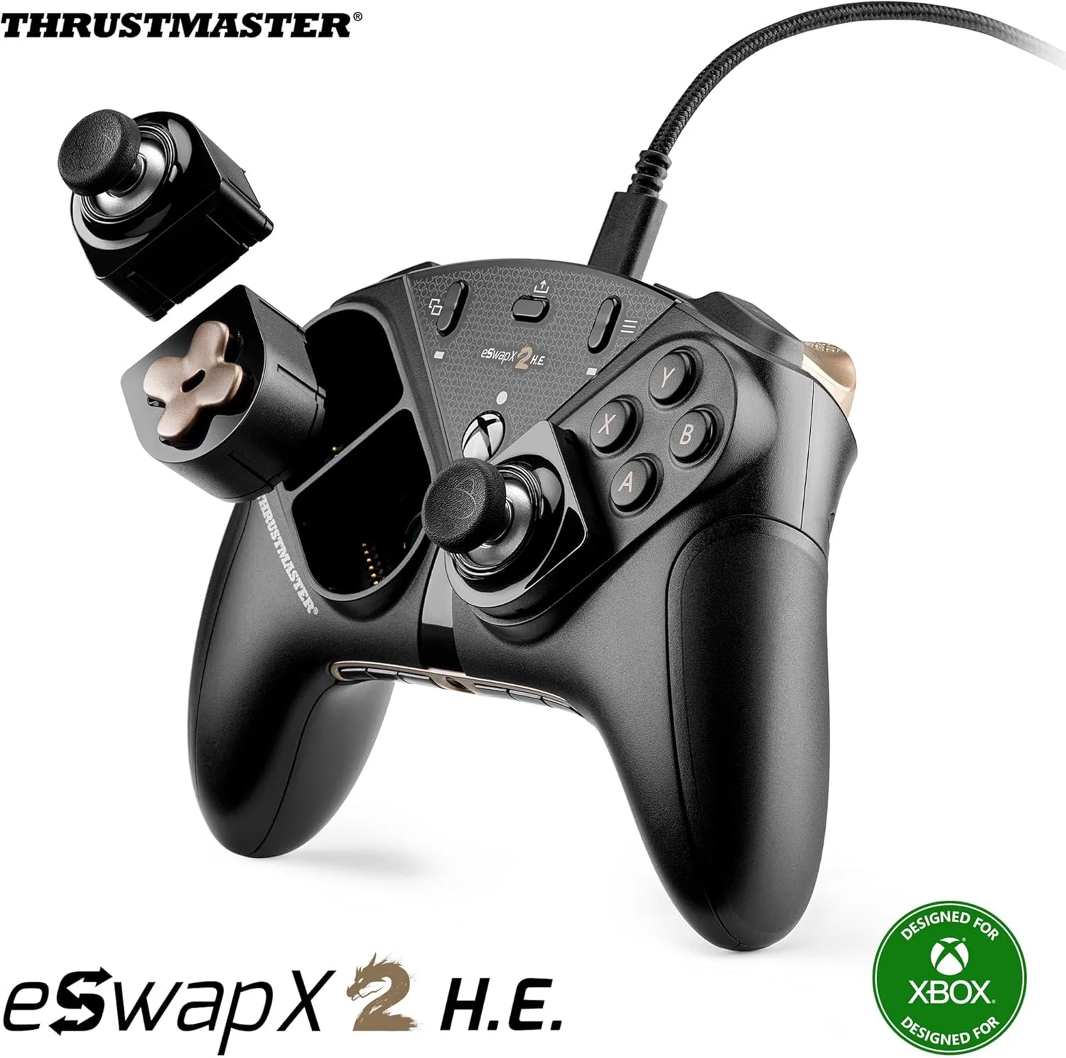 گیم پد ماژولار Thrustmaster ESWAP X2 H.E برای بازی های Esports با مینی استیک های ضد دریفت H.E.A.R.T. (اثر هال) - سازگار با Xbox Series X|S، Xbox One و PC