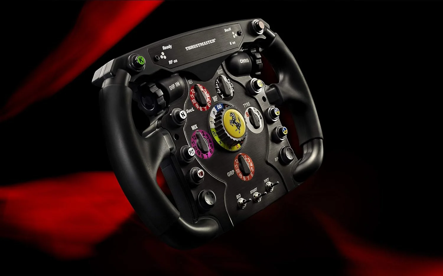 فرمان مسابقه ای ThrustMaster Ferrari F1 Wheel Add On برای Ps3 Ps4 Pc Xbox One (بازسازی شده)