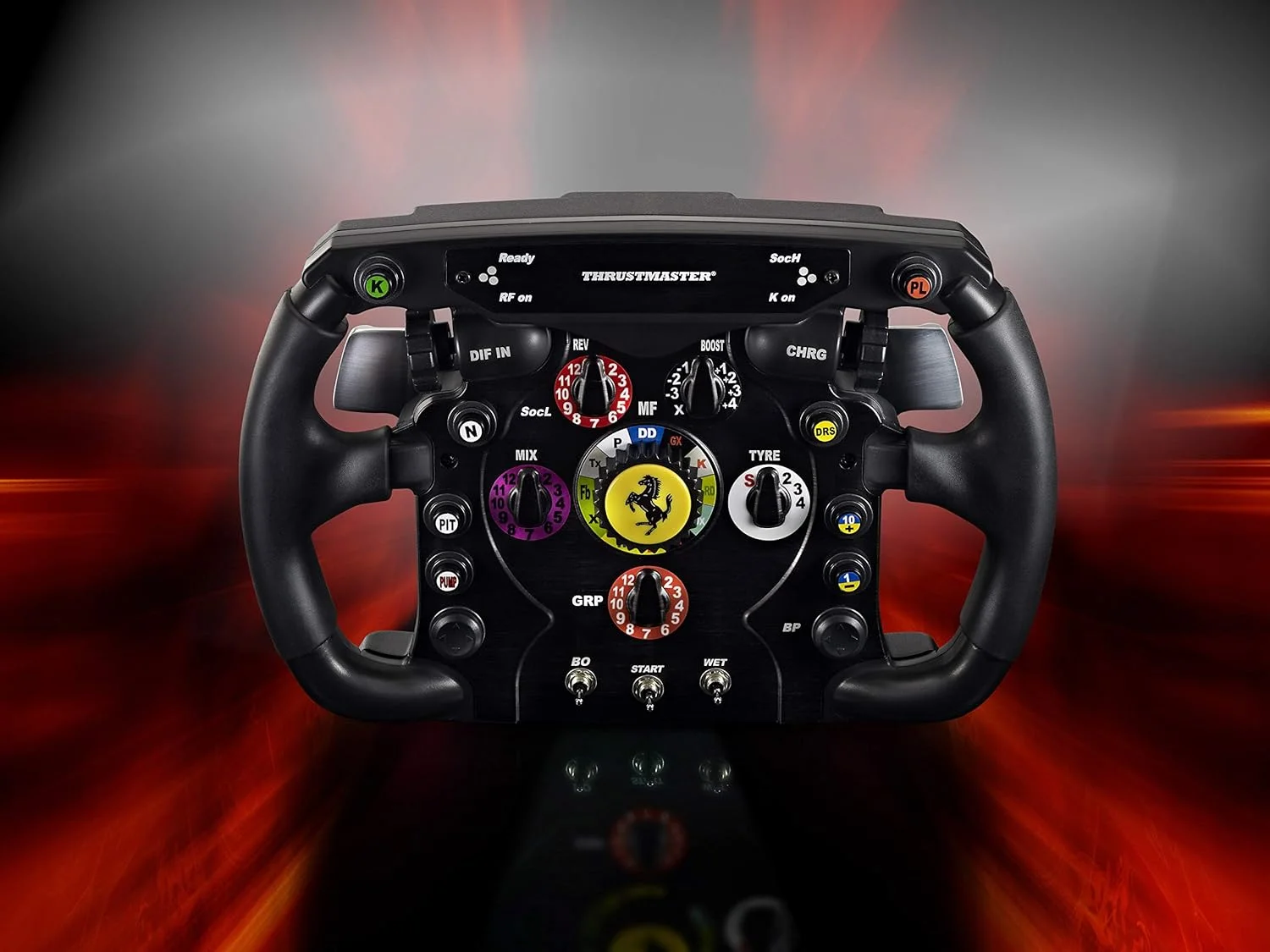 فرمان مسابقه ای ThrustMaster Ferrari F1 Wheel Add On برای Ps3 Ps4 Pc Xbox One (بازسازی شده)