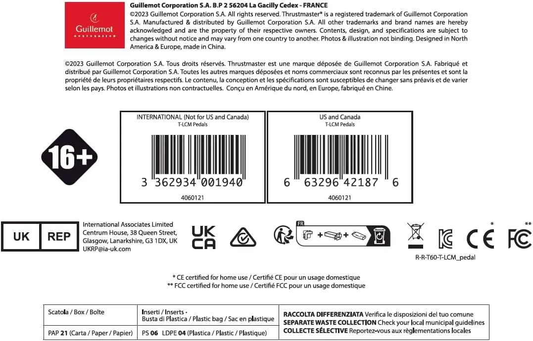 پدال های T-LCM - Loadcell مناسب برای PS5 / PS4 / Xbox Series X|S / Xbox One / Windows (بازسازی شده)