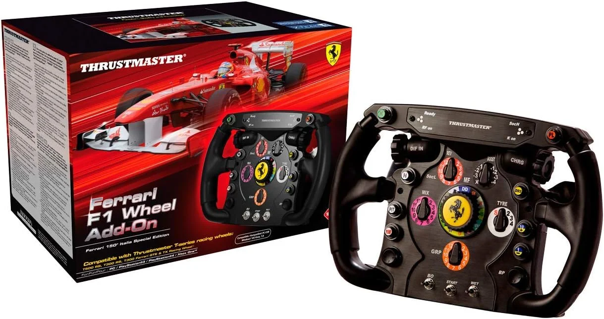فرمان مسابقه ای ThrustMaster Ferrari F1 Wheel Add On برای Ps3 Ps4 Pc Xbox One (بازسازی شده)