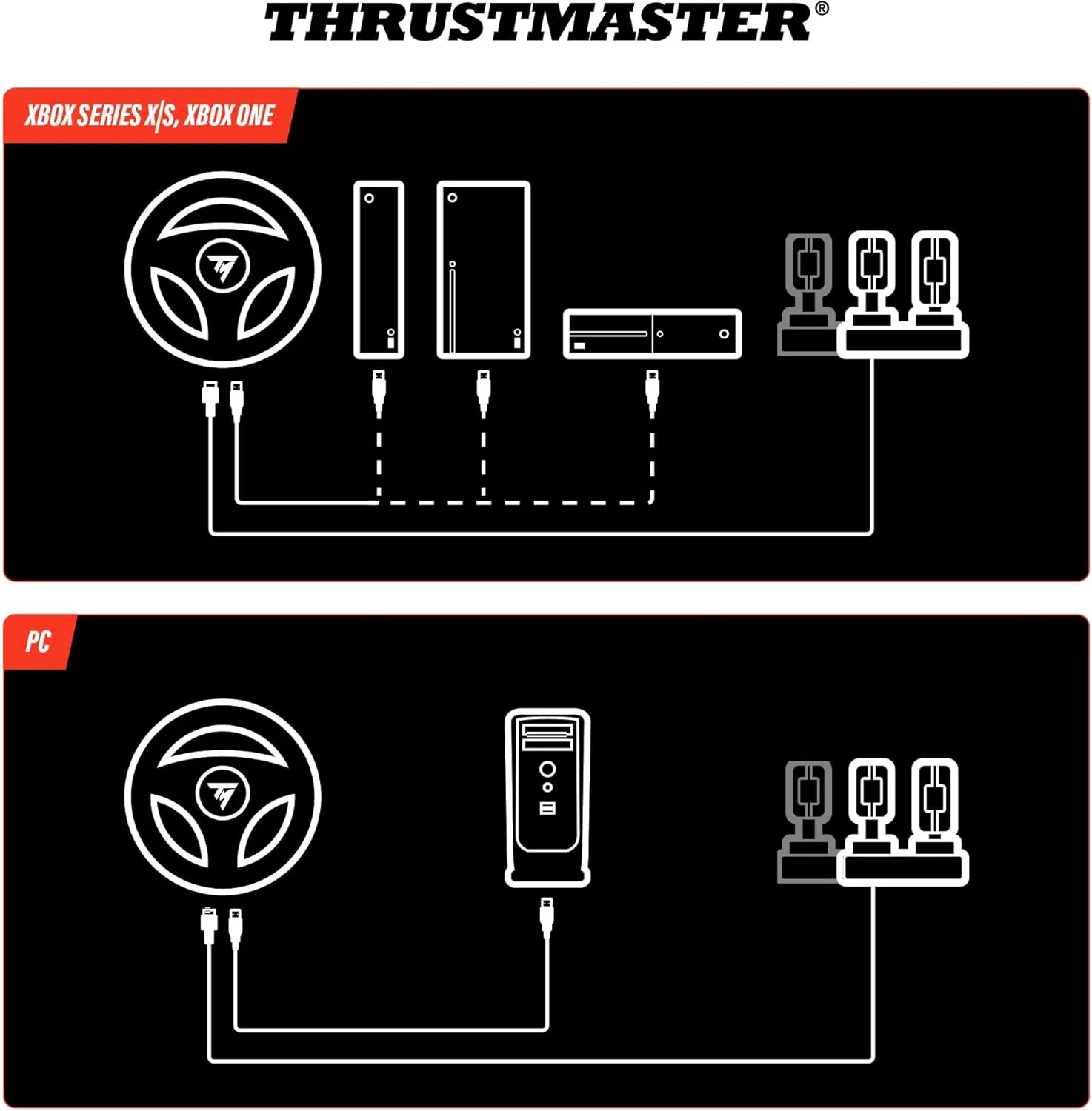 Thrustmaster T98 Ferrari 296 GTS, Racing Wheel for Xbox, PC Thrustmaster T98 Ferrari 296 GTS, Racing Wheel for Xbox, PC