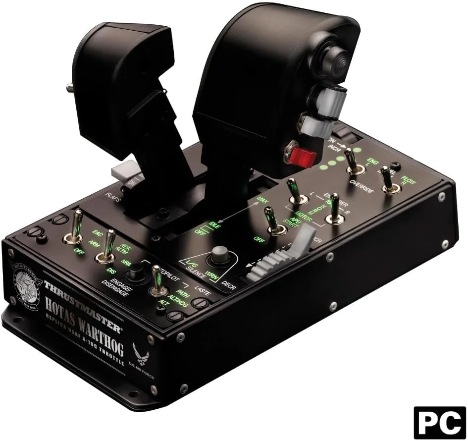 دسته دوتایی گاز Thrustmaster HOTAS Warthog برای کامپیوتر دسته دوتایی گاز Thrustmaster HOTAS Warthog برای کامپیوتر