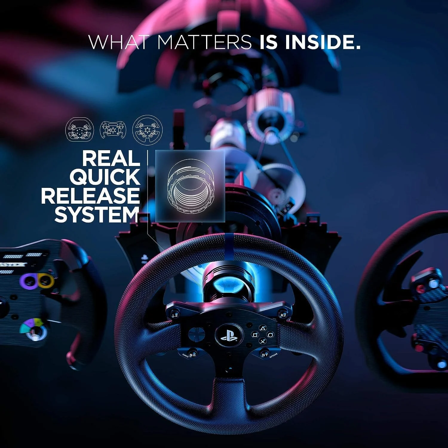 فرمان مسابقه Thrustmaster T300RS (PS4، PC، PS5) - مشکی، 13 دکمه، USB، بازخورد نیرو، فناوری مغناطیسی H.E.A.R.T فرمان مسابقه Thrustmaster T300RS (PS4، PC، PS5) - مشکی، 13 دکمه، USB، بازخورد نیرو، فناوری مغناطیسی H.E.A.R.T