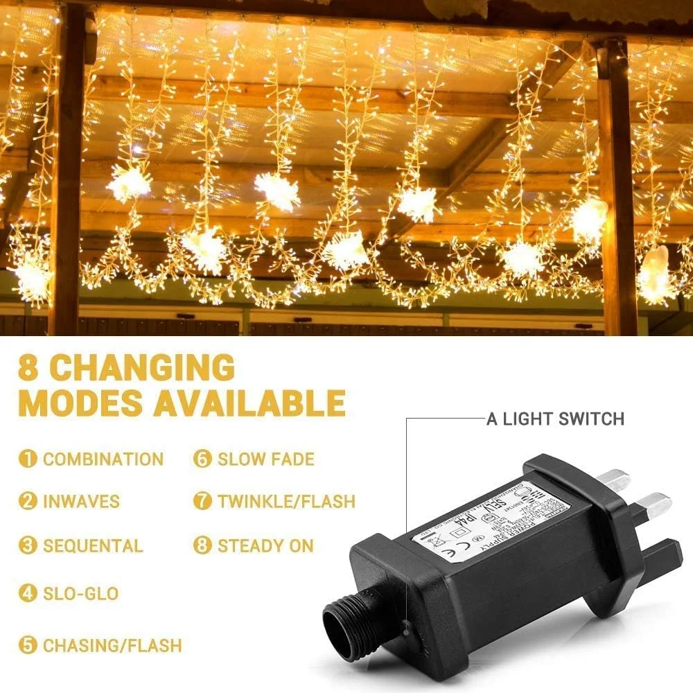 چراغ های خوشه ای بیرونی کریسمس Quntis، سفید گرم، 100 متر، 1000 LED، چراغ های پری، برق شهری، ضد آب، 8 حالت و عملکرد حافظه، تزئینات چراغ درخت کریسمس، باغ، داخلی، جشن، دیوارها، تولد، خانه چراغ های خوشه ای بیرونی کریسمس Quntis، سفید گرم، 100 متر، 1000 LED، چراغ های پری، برق شهری، ضد آب، 8 حالت و عملکرد حافظه، تزئینات چراغ درخت کریسمس، باغ، داخلی، جشن، دیوارها، تولد، خانه