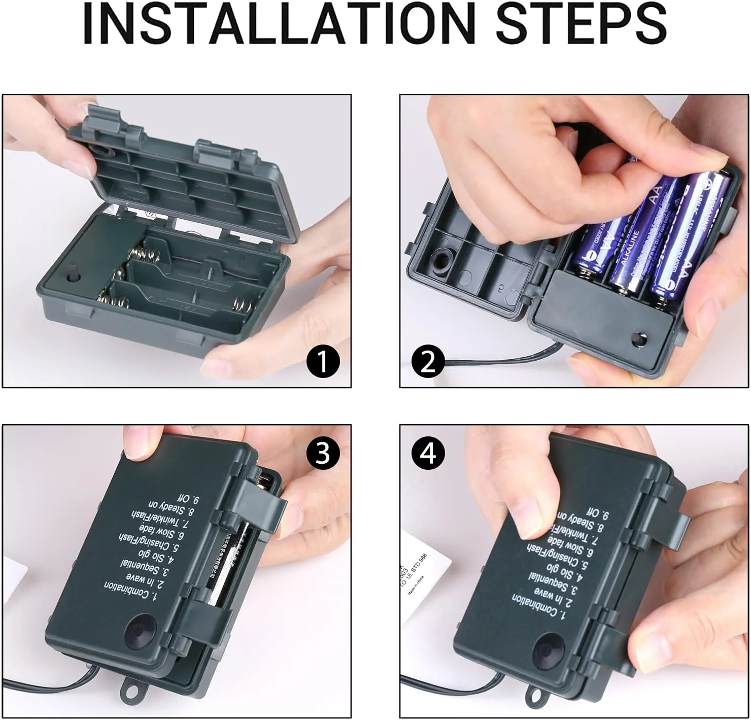 چراغ های رشته ای ال ای دی با باتری Quntis، 40 متری، 300 ال ای دی، چراغ های چشمک زن بیرونی، 8 حالت با تایمر، دکوراسیون برای پاسیو، آلاچیق، بالکن، باغ، اتاق خواب، تعطیلات، کمپینگ، مهمانی، کریسمس، سفید گرم چراغ های رشته ای ال ای دی با باتری Quntis، 40 متری، 300 ال ای دی، چراغ های چشمک زن بیرونی، 8 حالت با تایمر، دکوراسیون برای پاسیو، آلاچیق، بالکن، باغ، اتاق خواب، تعطیلات، کمپینگ، مهمانی، کریسمس، سفید گرم