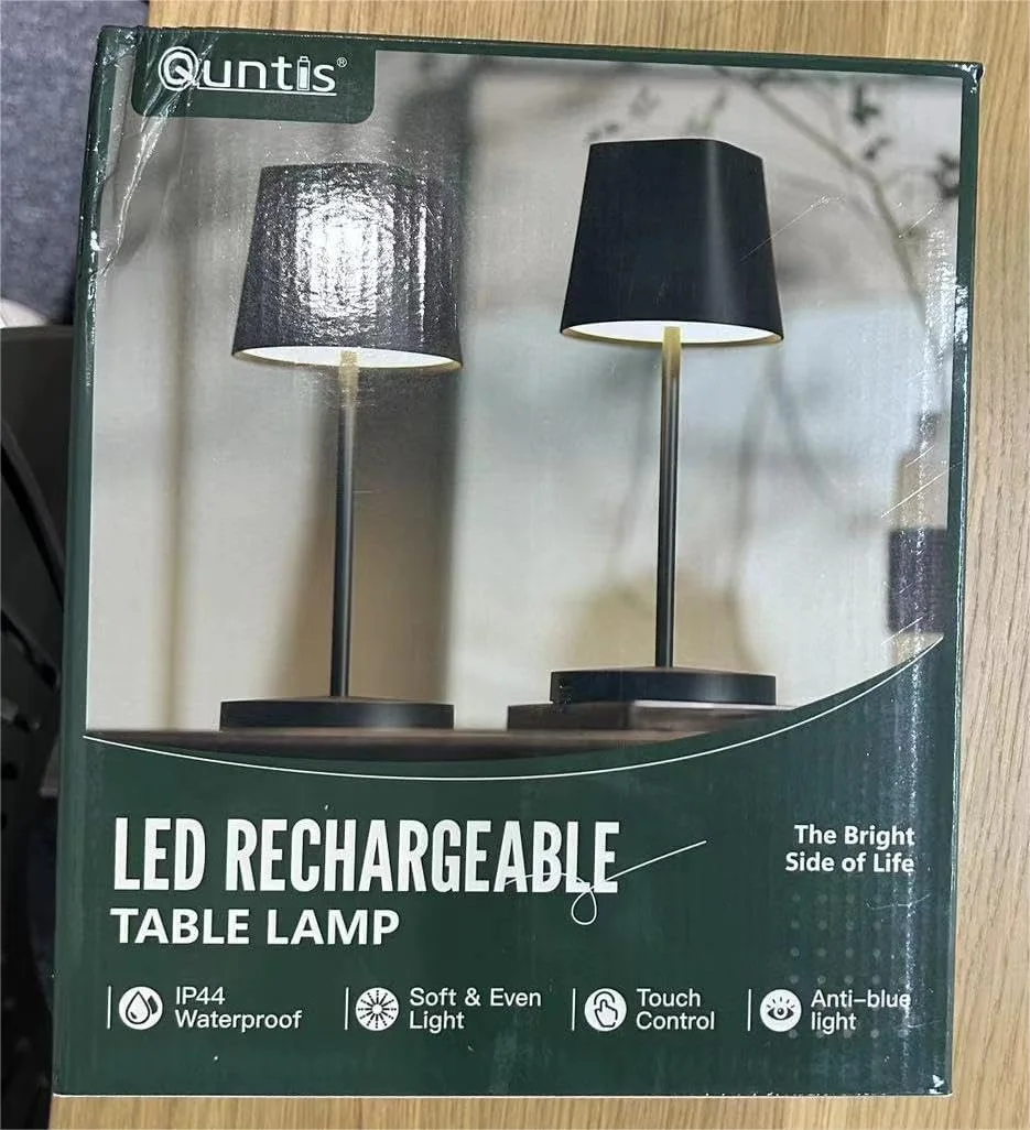 چراغ رومیزی LED بی سیم، لمسی و دیمر شونده، قابل شارژ USB، دمای رنگ دوگانه 3000K-4000K، ضد آب IP44 مناسب فضای باز برای میز غذاخوری و کمپینگ چراغ رومیزی LED بی سیم، لمسی و دیمر شونده، قابل شارژ USB، دمای رنگ دوگانه 3000K-4000K، ضد آب IP44 مناسب فضای باز برای میز غذاخوری و کمپینگ