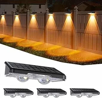 چراغهای خورشیدی RGBCW چهار عددی Quntis، چراغهای حصار با 11 حالت رنگی با انرژی خورشیدی، چراغهای عرشه خورشیدی ضد آب، چراغهای خورشیدی از غروب تا سحر برای فضای باز باغ حیاط پله دیوار ایوان تعطیلات چراغهای خورشیدی RGBCW چهار عددی Quntis، چراغهای حصار با 11 حالت رنگی با انرژی خورشیدی، چراغهای عرشه خورشیدی ضد آب، چراغهای خورشیدی از غروب تا سحر برای فضای باز باغ حیاط پله دیوار ایوان تعطیلات