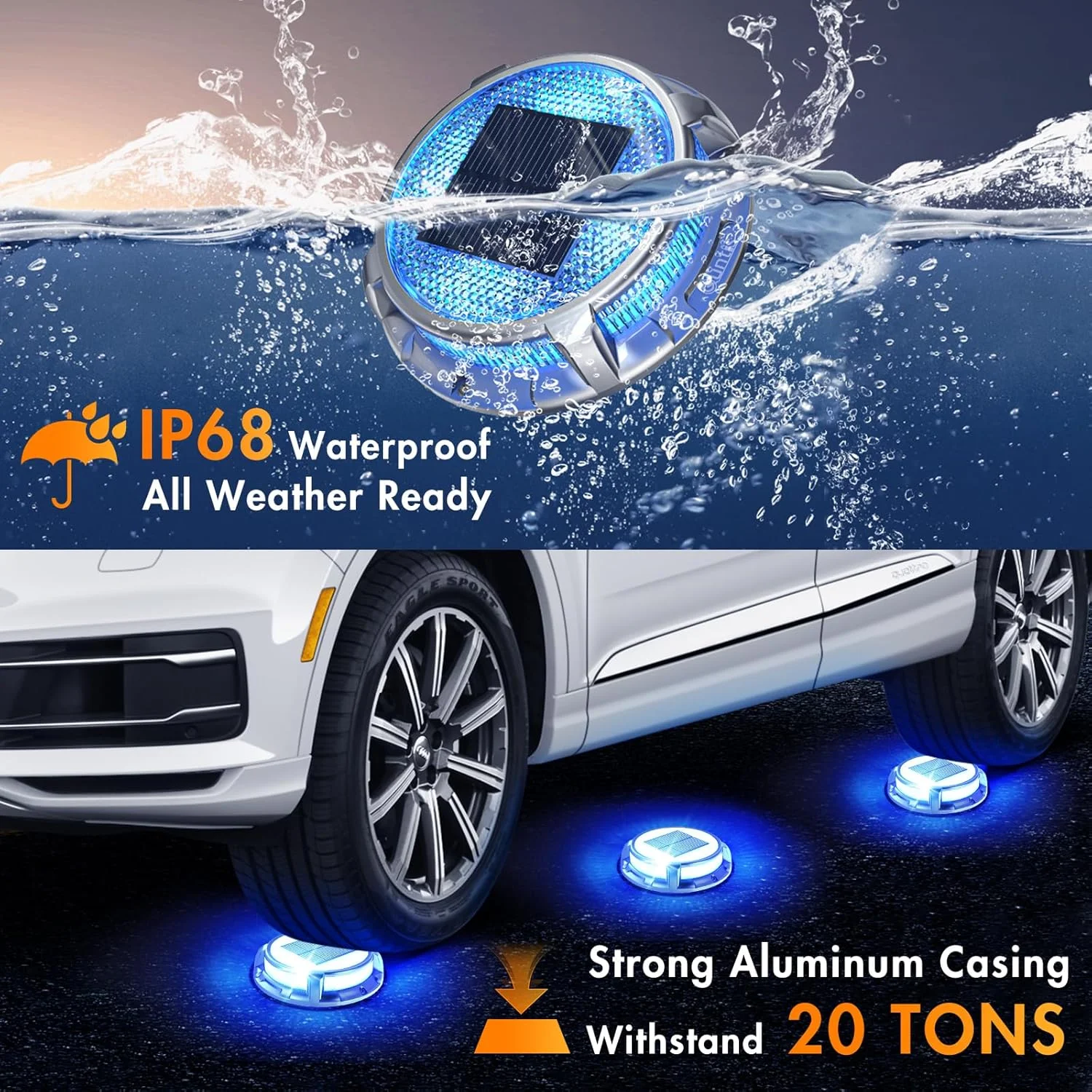 چراغ های عرشه فضای باز Quntis بسته 4 عددی، چراغ های خورشیدی زمینی 3 رنگ IP68 ضد آب، چراغ های خورشیدی باغی فضای باز، چراغ های خورشیدی عرشه برای مسیر پله های زمینی حیاط استخر چراغ های عرشه فضای باز Quntis بسته 4 عددی، چراغ های خورشیدی زمینی 3 رنگ IP68 ضد آب، چراغ های خورشیدی باغی فضای باز، چراغ های خورشیدی عرشه برای مسیر پله های زمینی حیاط استخر