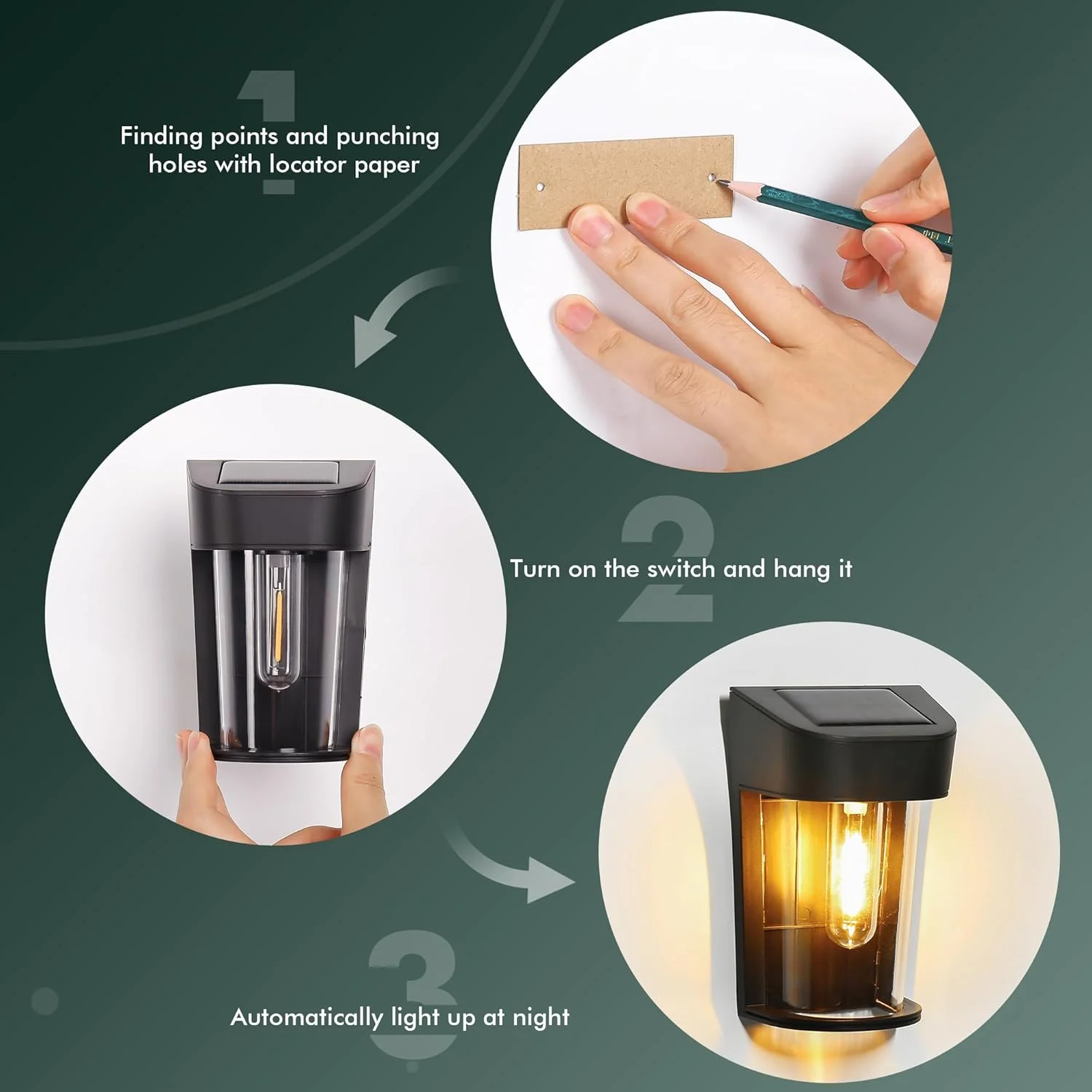 چراغ های خورشیدی حصار Quntis، بسته 4 عددی چراغ های دیواری خورشیدی باغ بیرونی، چراغ تزئینی ضد آب باغ، روشن/خاموش خودکار چراغ های حصار باغی یکپارچهسازی با سیستمعامل برای فضای باز، عرشه، پاسیو، پله ها، حیاط، مسیر، سفید گرم چراغ های خورشیدی حصار Quntis، بسته 4 عددی چراغ های دیواری خورشیدی باغ بیرونی، چراغ تزئینی ضد آب باغ، روشن/خاموش خودکار چراغ های حصار باغی یکپارچهسازی با سیستمعامل برای فضای باز، عرشه، پاسیو، پله ها، حیاط، مسیر، سفید گرم