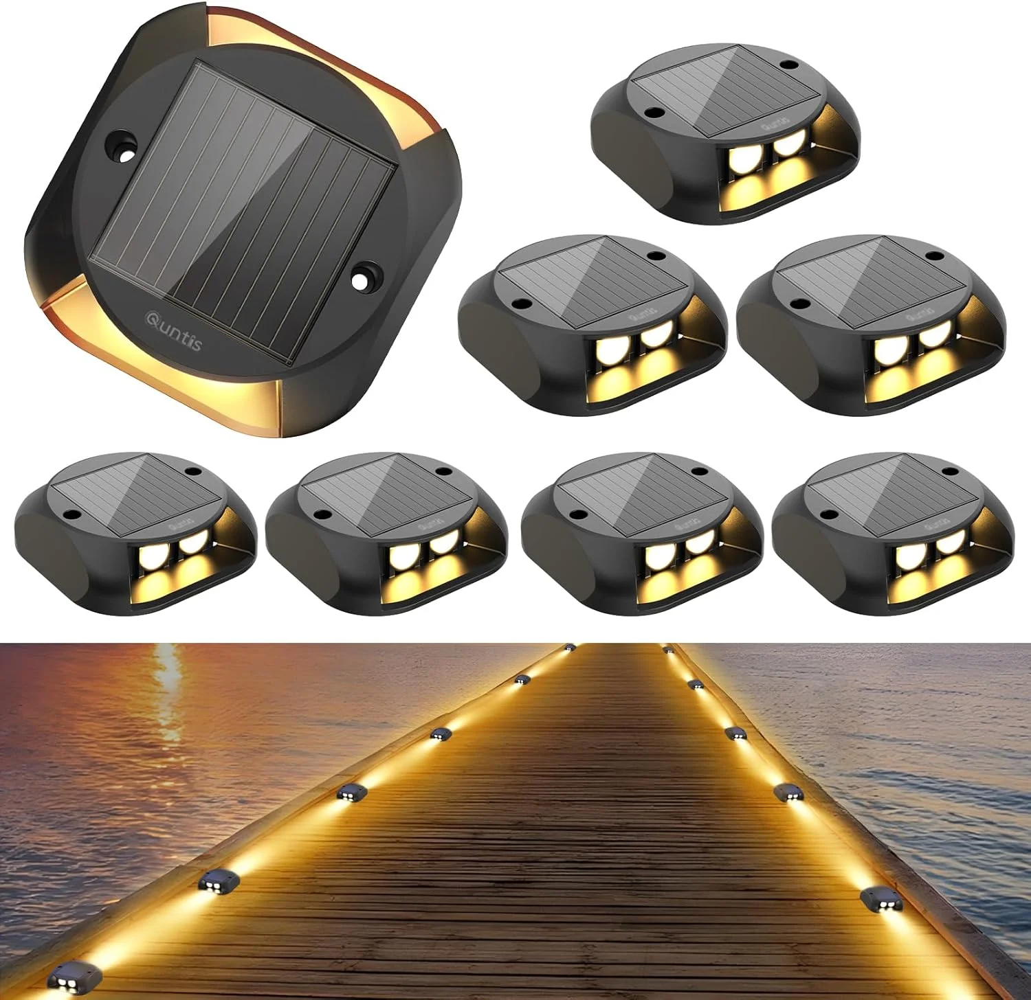 چراغ های خورشیدی عرشه 8 عددی، چراغ زمینی خورشیدی سفید گرم IP65 ضد آب، چراغ های راهروی مقاوم در برابر فشار 3 تن برای پله باغ راهرو پیاده رو پاسیو درب ورودی، 8 عدد چراغ های خورشیدی عرشه 8 عددی، چراغ زمینی خورشیدی سفید گرم IP65 ضد آب، چراغ های راهروی مقاوم در برابر فشار 3 تن برای پله باغ راهرو پیاده رو پاسیو درب ورودی، 8 عدد