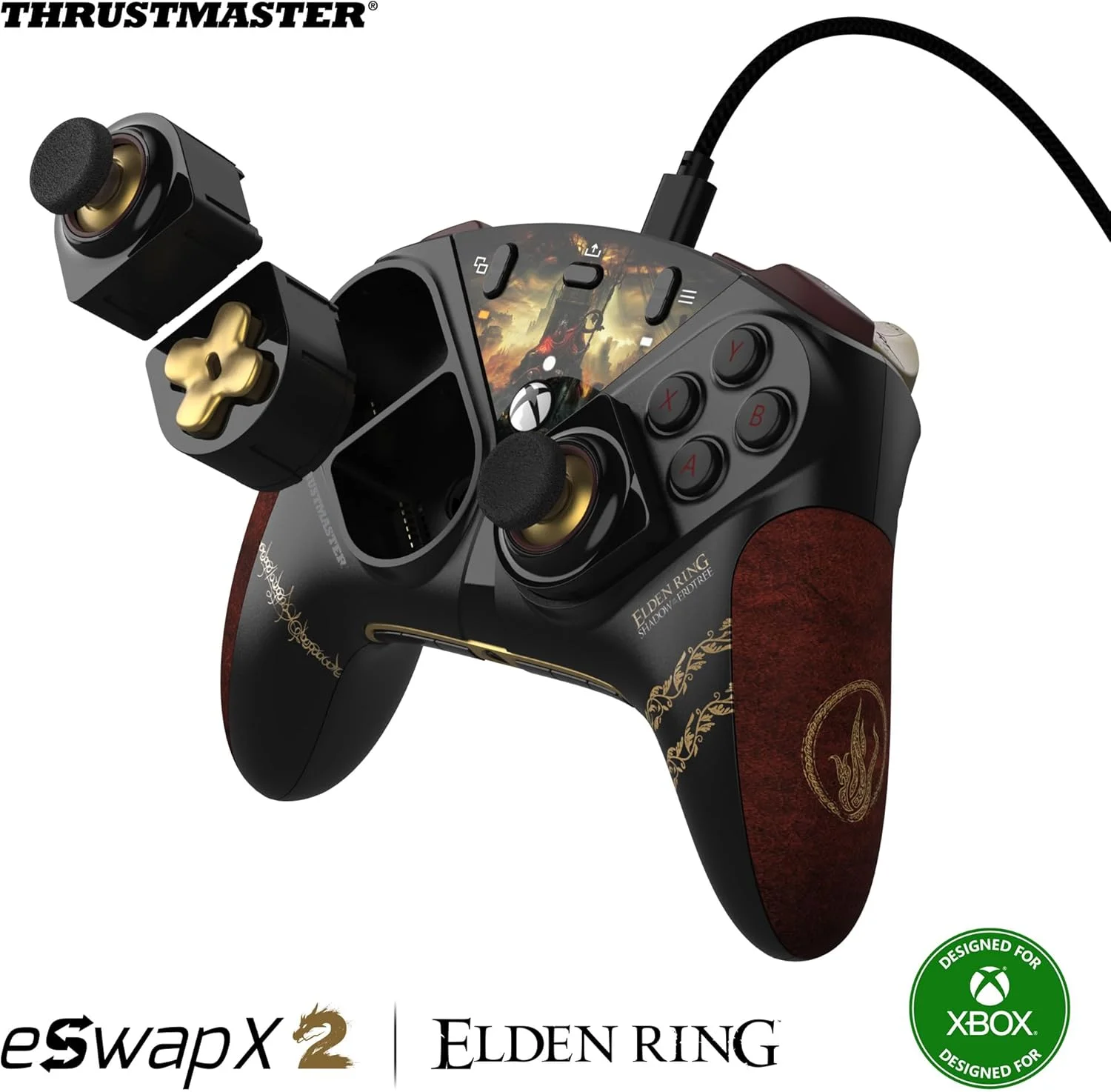 Thrustmaster ESWAP X2 ELDEN RING – گیم پد ماژولار رسمی ELDEN RING Shadow of the Erdtree برای Xbox Series X|S و PC