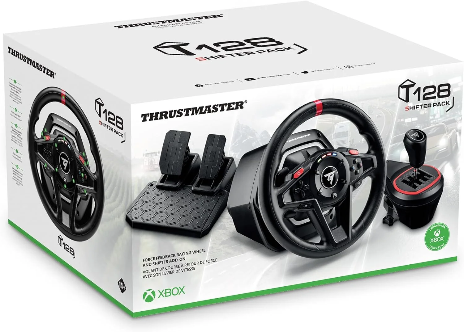 پک دسته دنده THRUSTMASTER T128 (سازگار با XBOX Series X/S، One و PC)
