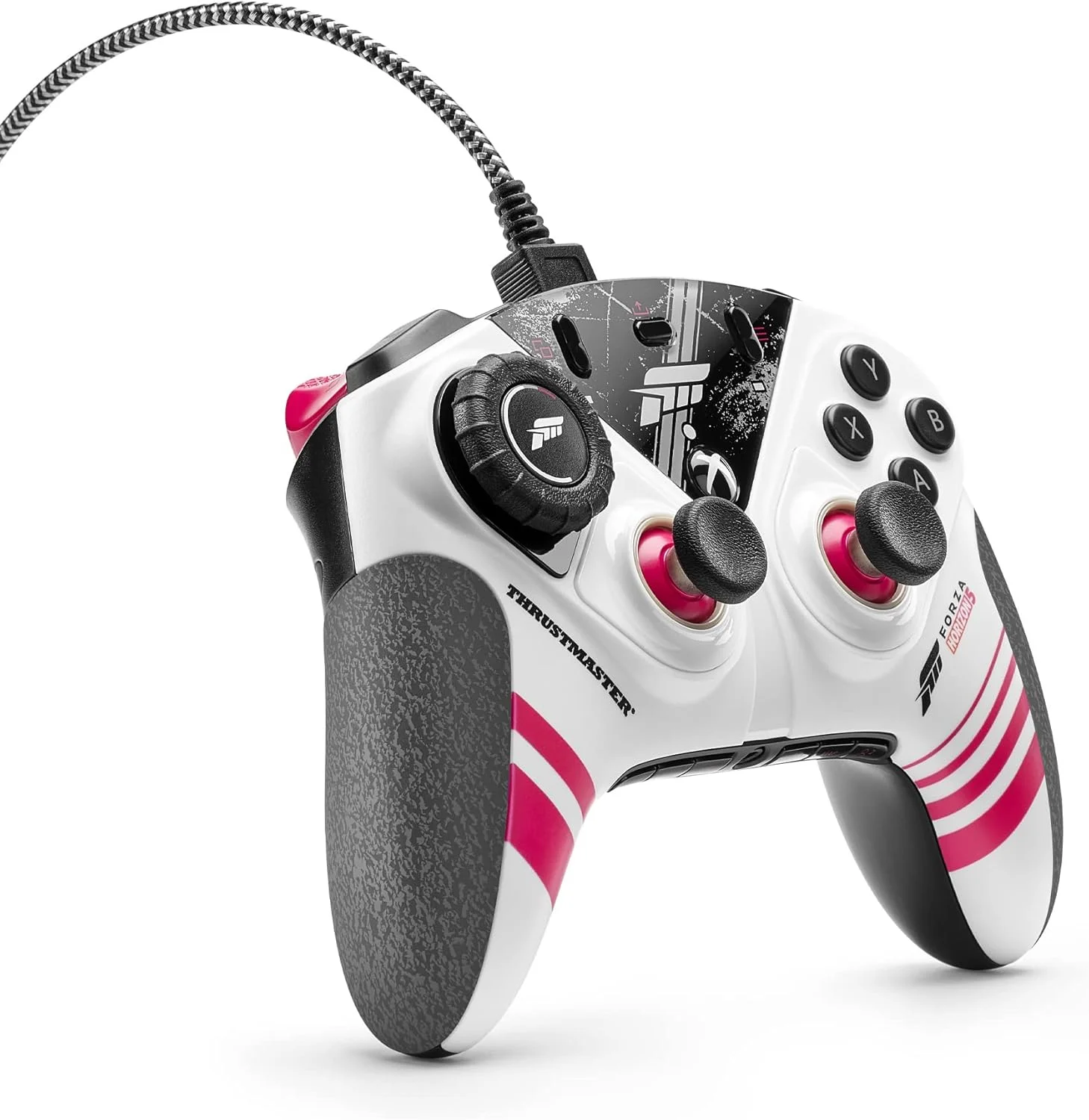 دسته بازی THRUSTMASTER ESWAP XR Pro نسخه FORZA HORIZON 5، گیم پد سیمی ماژولار، ماژول فرمان مسابقه، رسمی FORZA HORIZON 5 و Xbox Series X|S، مینی استیک های دقیق، سوئیچ های لمسی