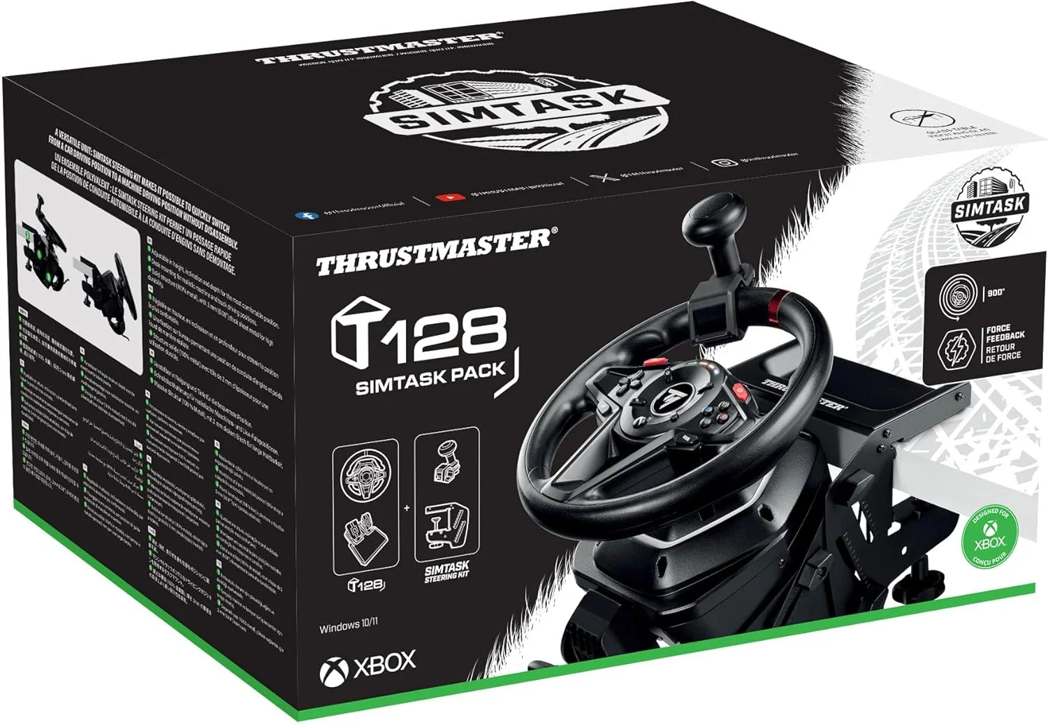 بسته Thrustmaster T128 SimTask، فرمان مسابقه T128، سیستم نصب کیت فرمان برای بازی های شبیه سازی (Xbox/PC)