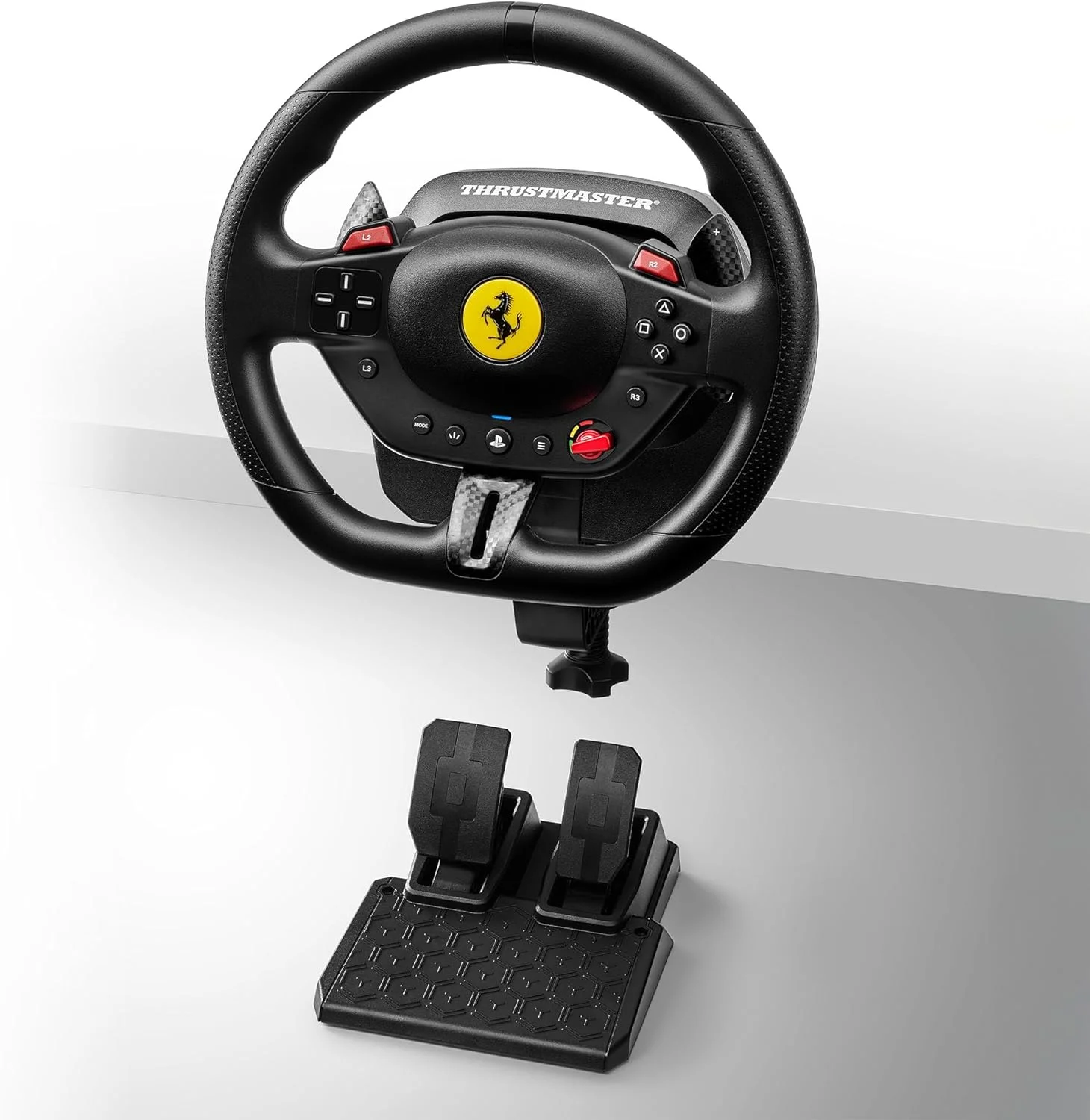 فرمان مسابقه Thrustmaster T98 Ferrari 296 GTB برای PS5، PS4، PC