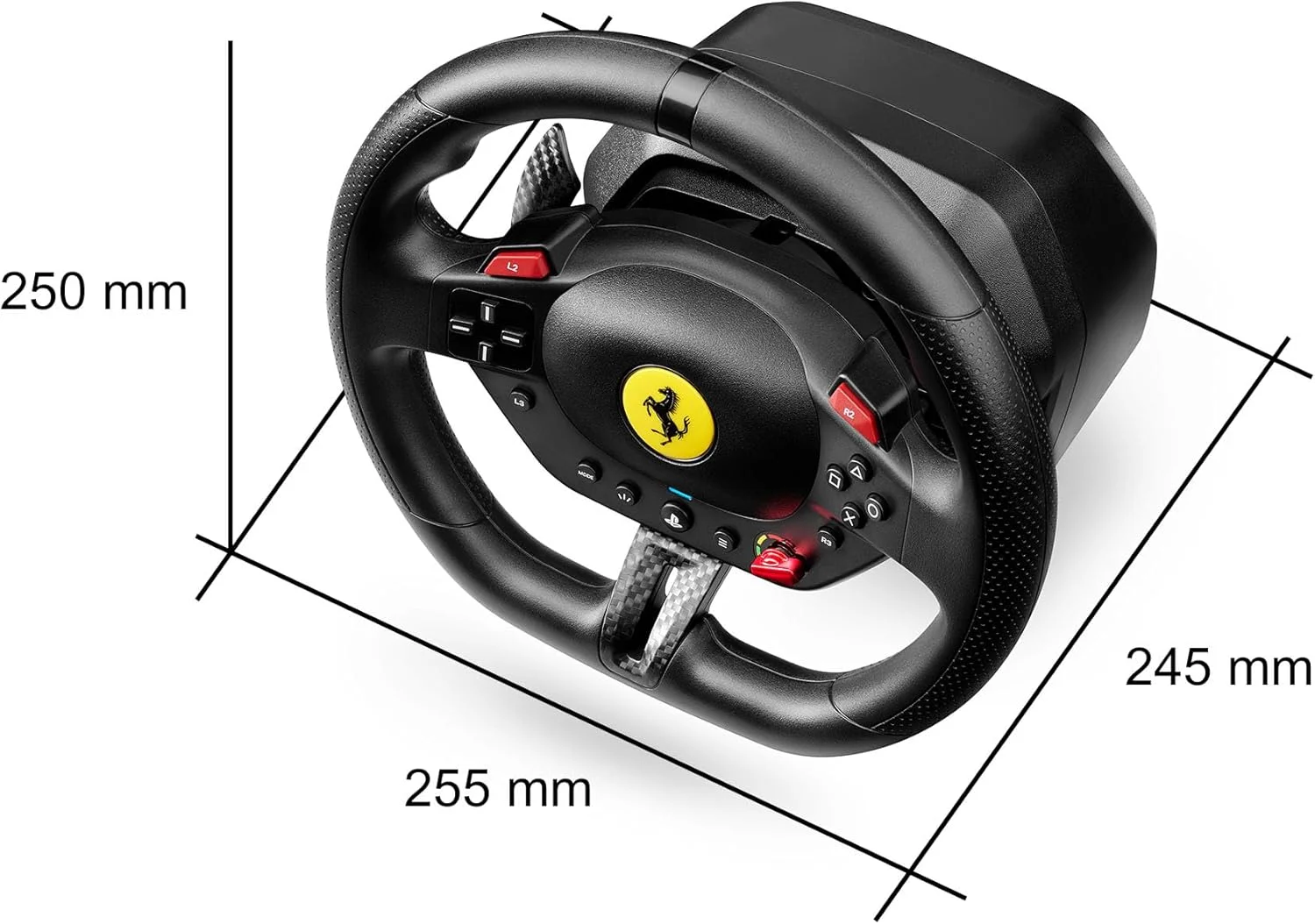 فرمان مسابقه Thrustmaster T98 Ferrari 296 GTB برای PS5، PS4، PC