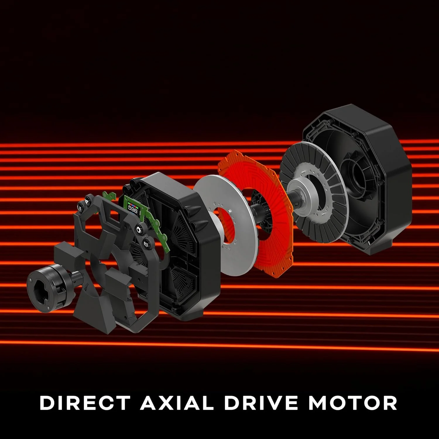 پایه فرمان مسابقه Thrustmaster T598 Servo Base، پایه فرمان بازخورد نیروی درایو مستقیم محوری (سازگار با PS5، PS4 و PC)