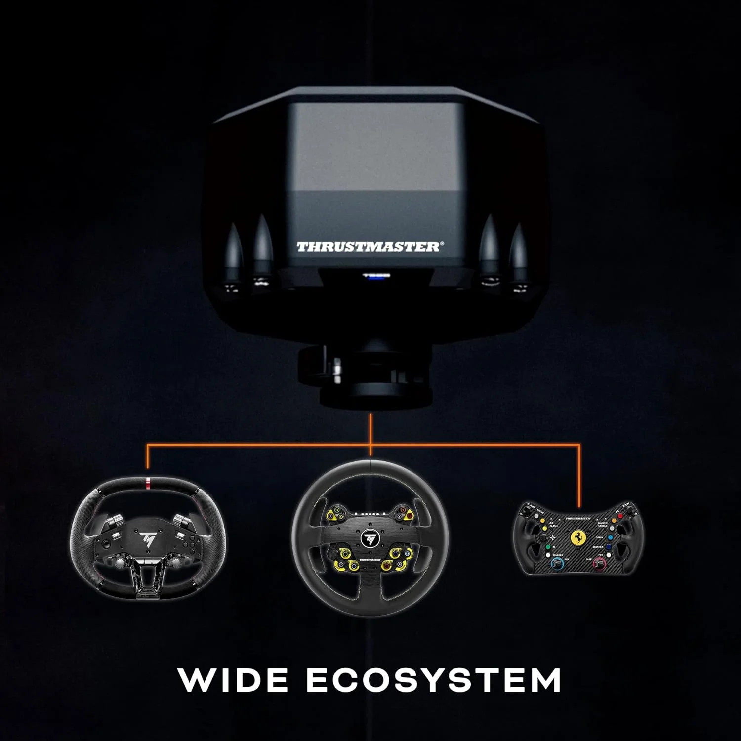 پایه فرمان مسابقه Thrustmaster T598 Servo Base، پایه فرمان بازخورد نیروی درایو مستقیم محوری (سازگار با PS5، PS4 و PC)