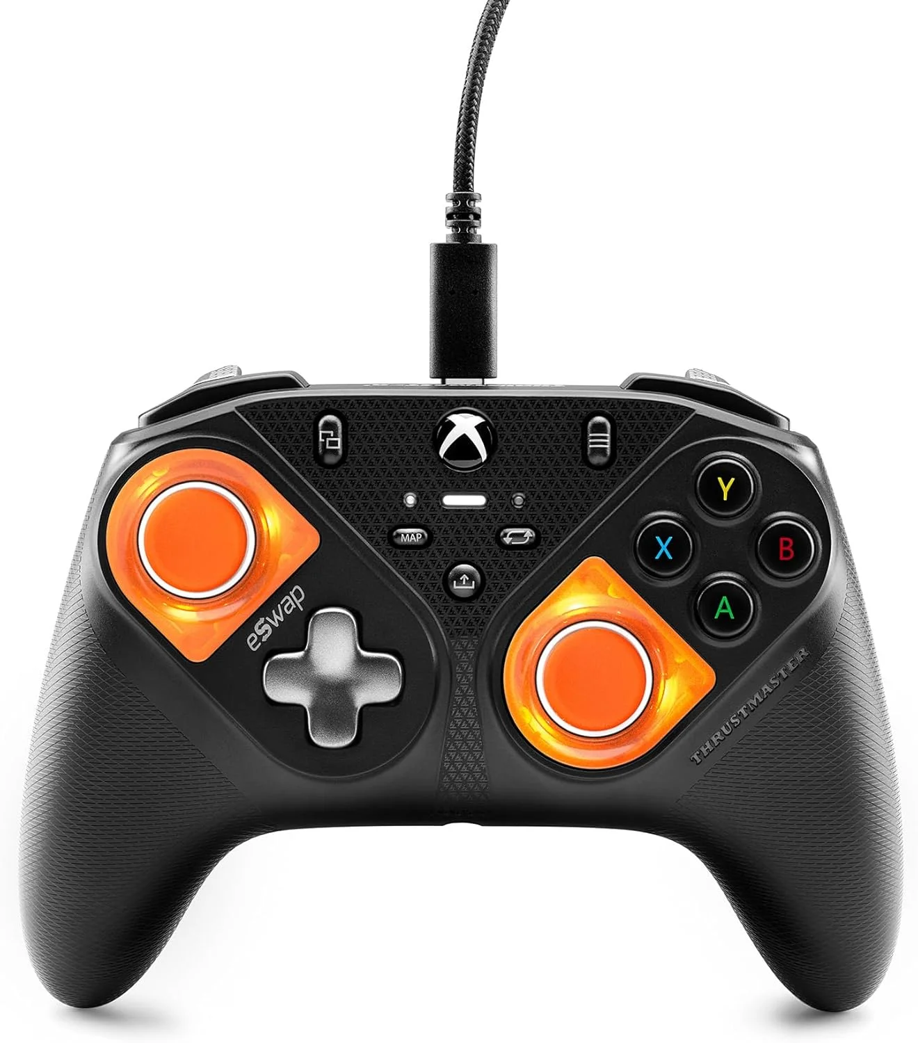 دسته بازی Thrustmaster ESWAP S PRO CONTROLLER LED ORANGE CRYSTAL نسخه محدود، دارای مجوز رسمی برای Xbox Series X|S - انحصاری آمازون