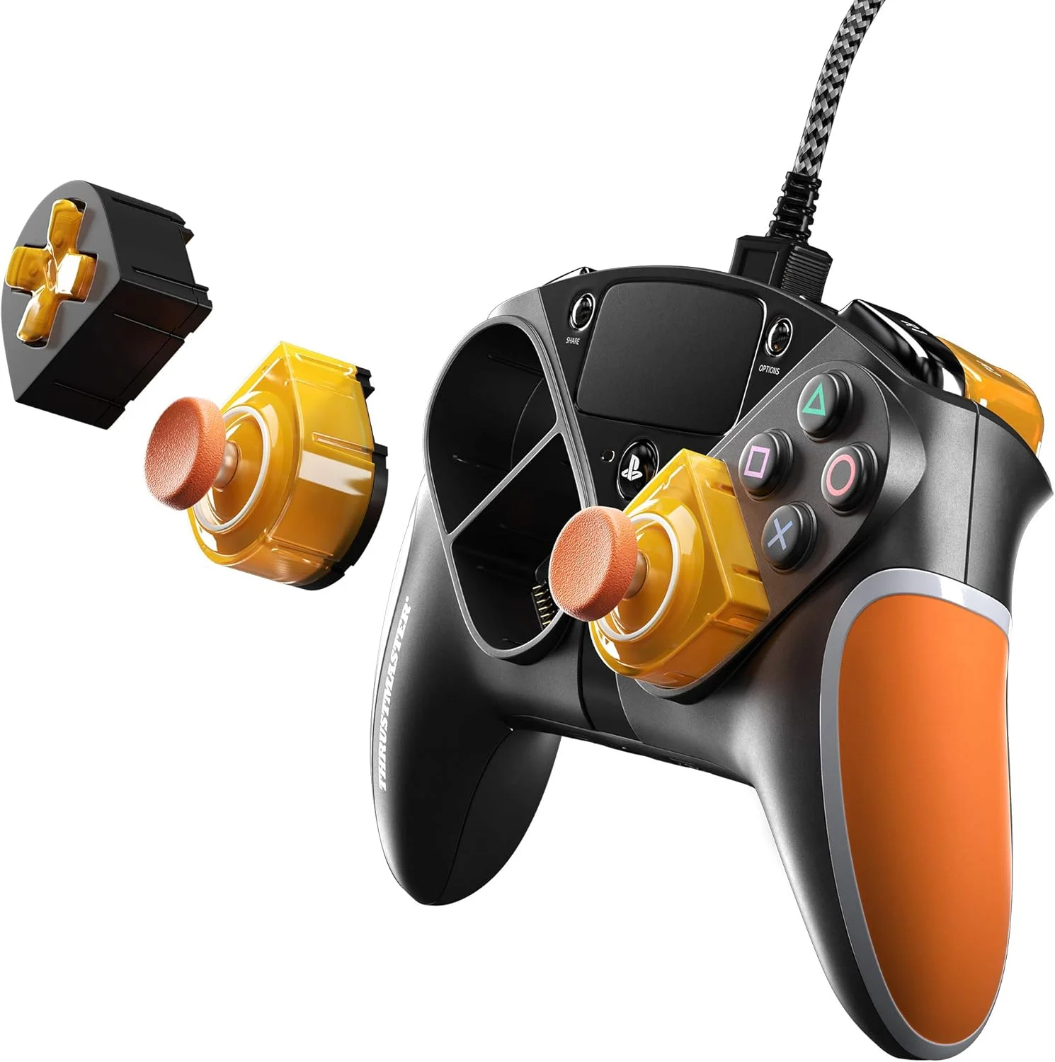 دسته بازی Thrustmaster ESWAP S PRO CONTROLLER LED ORANGE CRYSTAL نسخه محدود، دارای مجوز رسمی برای Xbox Series X|S - انحصاری آمازون