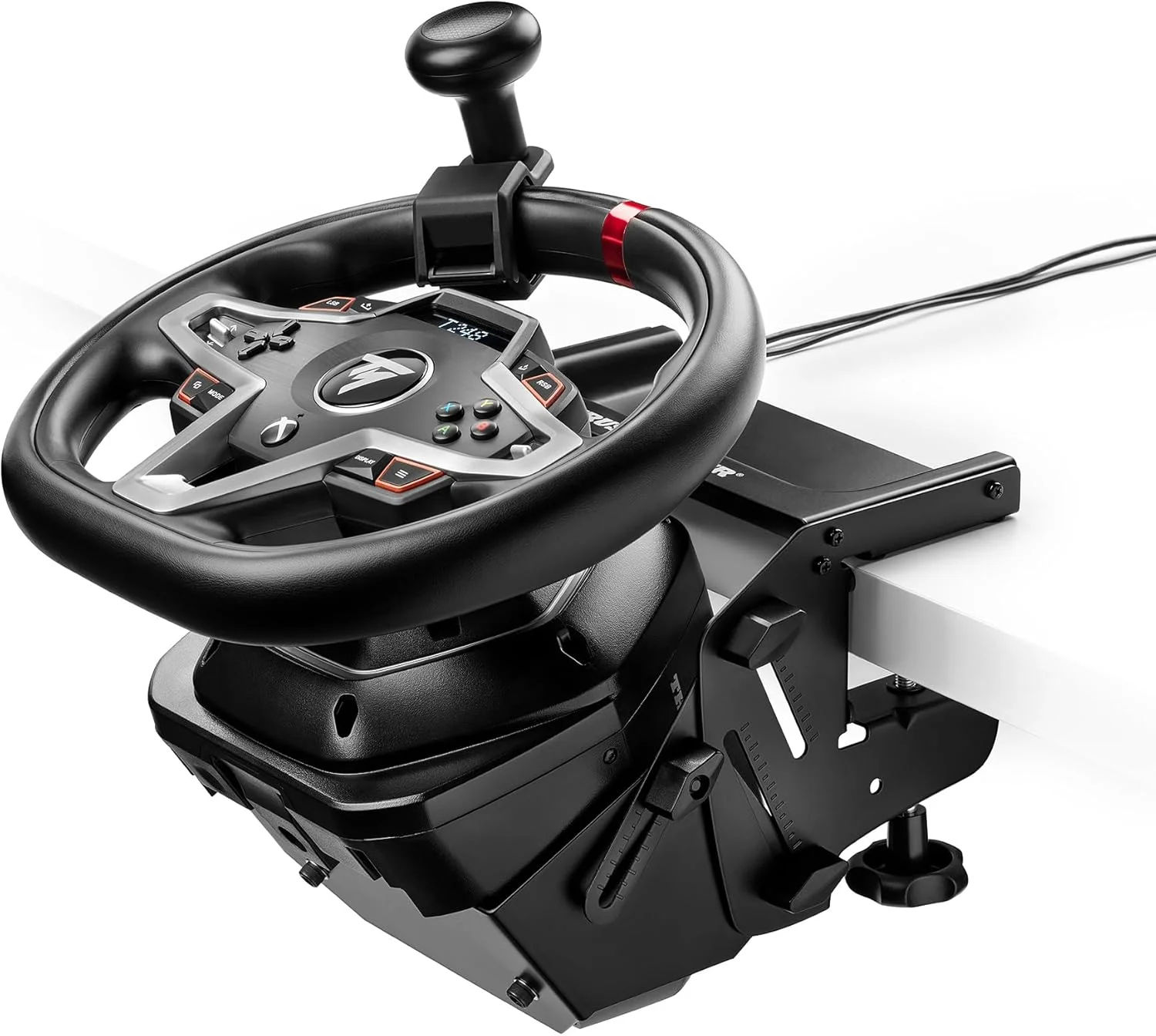کیت فرمان Thrustmaster SimTask - پایه فرمان مسابقه و دستگیره چرخشی برای شبیه سازی رانندگی وسایل نقلیه سنگین - سازگار با فرمان های مسابقه Thrustmaster T128 و T248