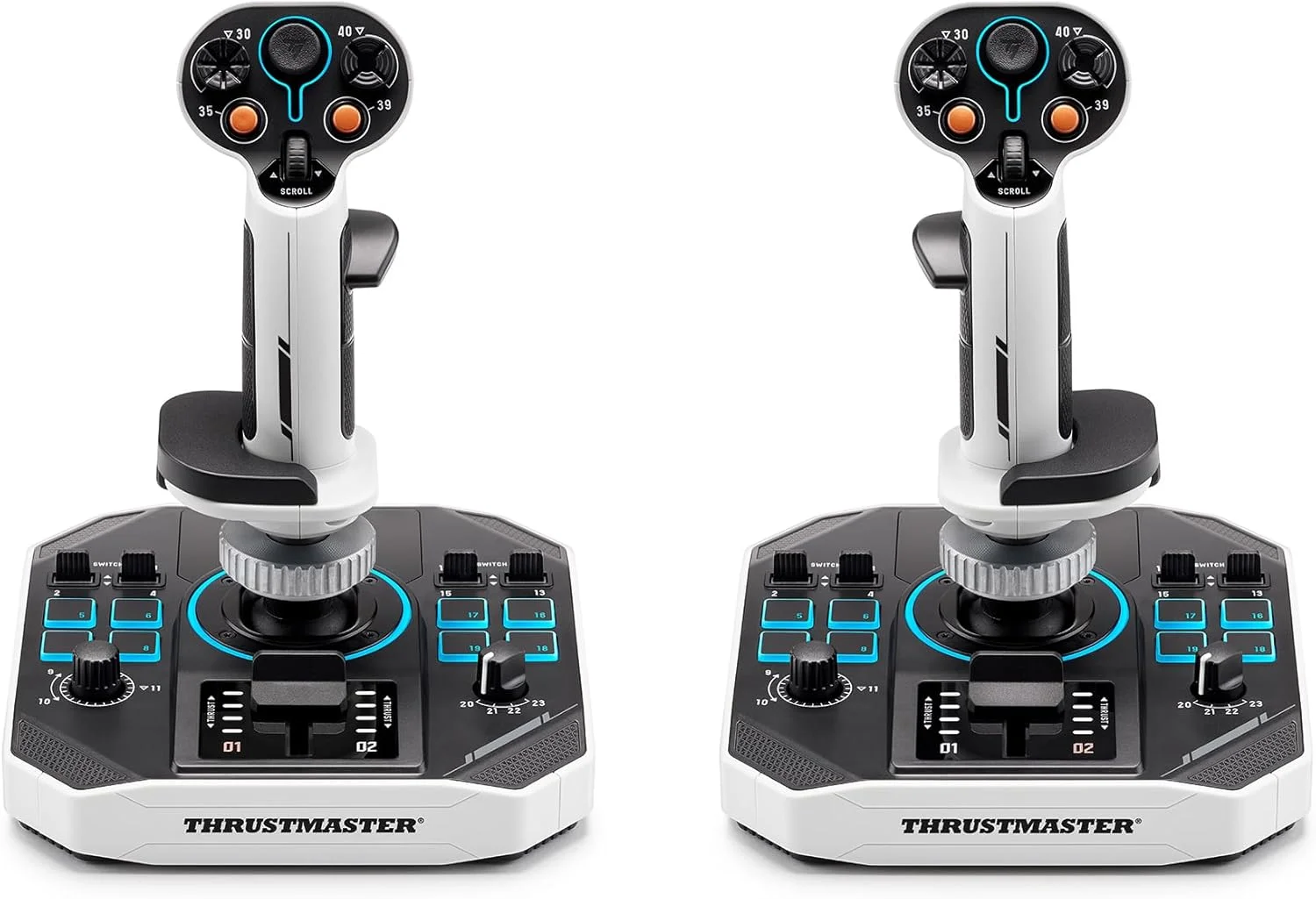 دسته بازی Thrustmaster Sol-R2 HOSAS، تکنولوژی اثر هال برای بازی فوق دقیق، 44 دکمه ایده آل برای شبیه سازی پرواز فضایی (سازگار با PC)