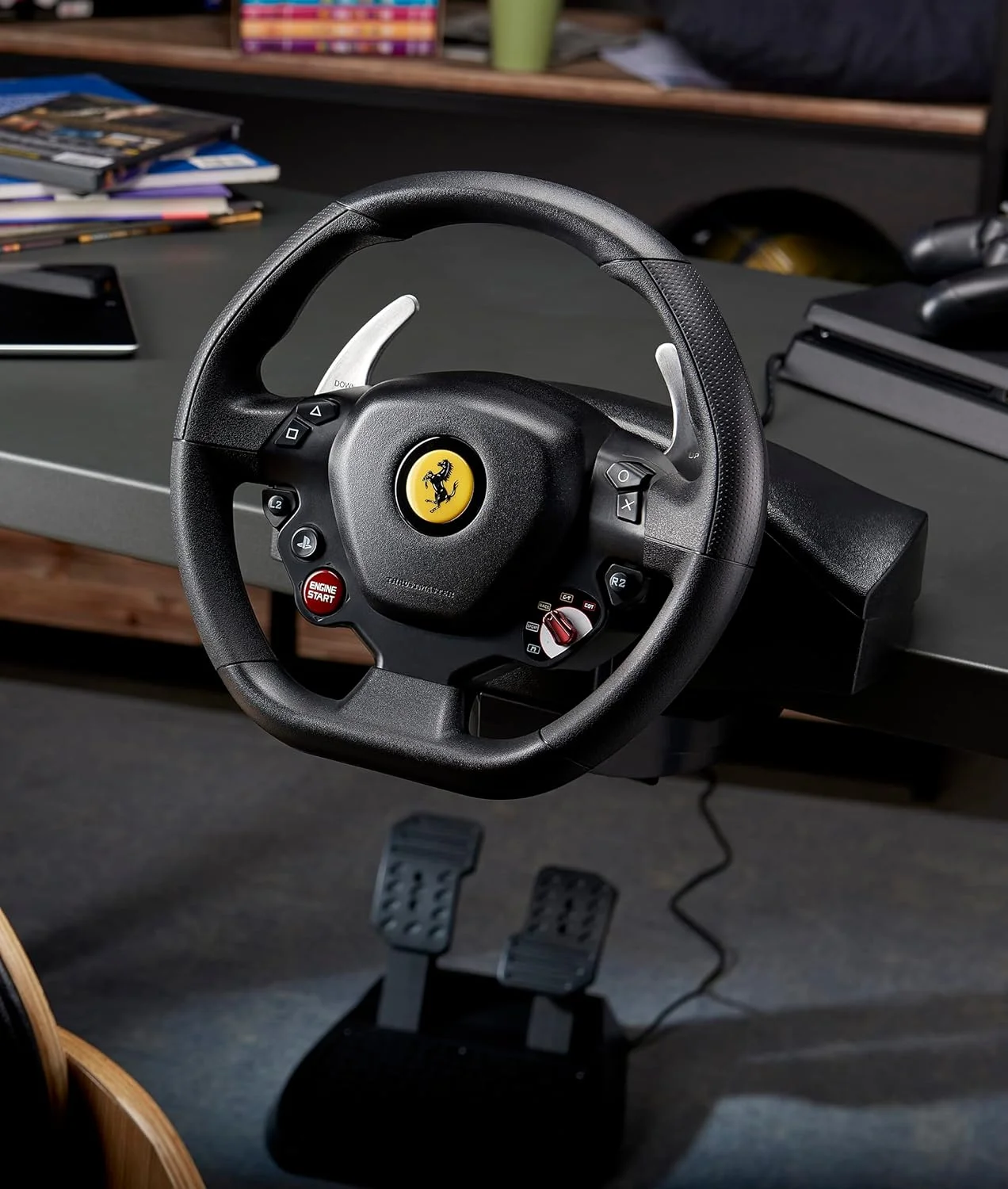 فرمان مسابقه Thrustmaster T80 Ferrari 488 GTB Edition مخصوص PS4