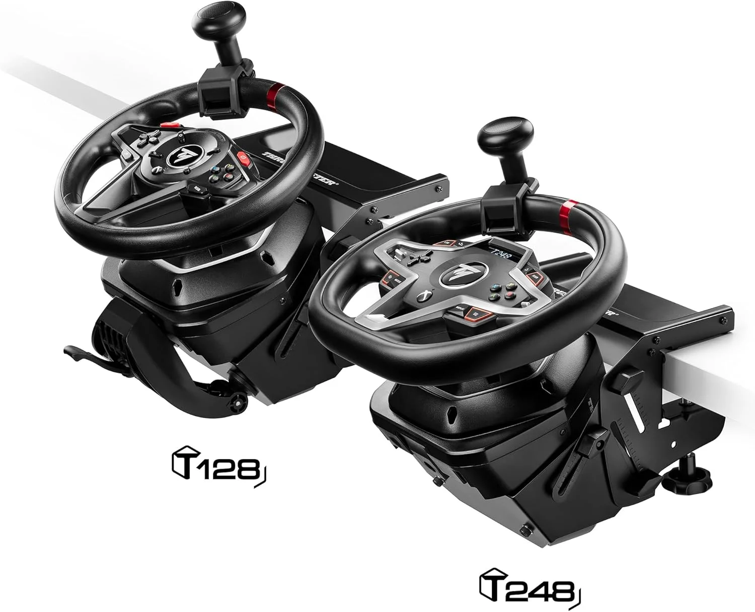 کیت فرمان Thrustmaster SimTask - پایه فرمان مسابقه و دستگیره چرخشی برای شبیه سازی رانندگی وسایل نقلیه سنگین - سازگار با فرمان های مسابقه Thrustmaster T128 و T248