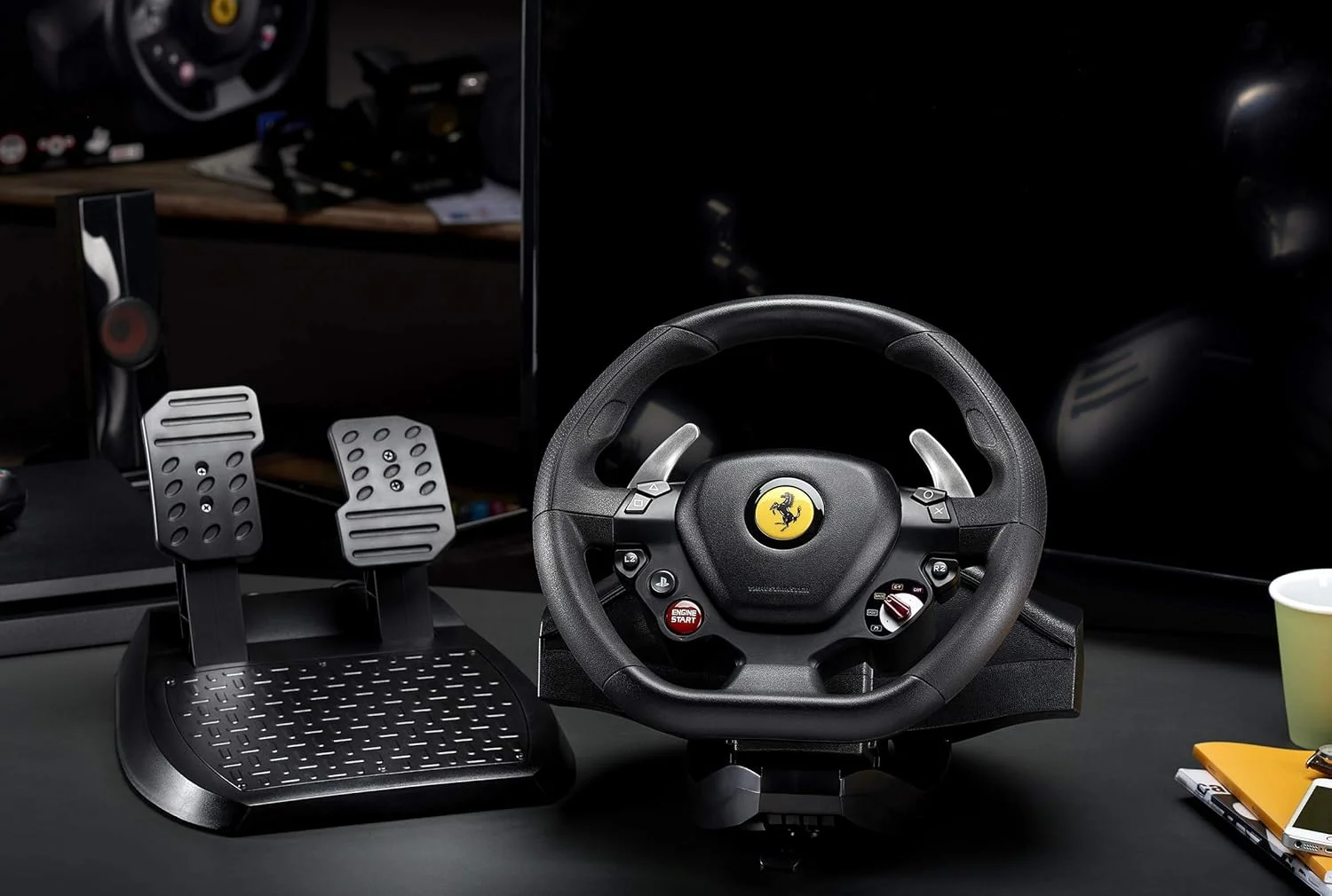 فرمان مسابقه Thrustmaster T80 Ferrari 488 GTB Edition مخصوص PS4