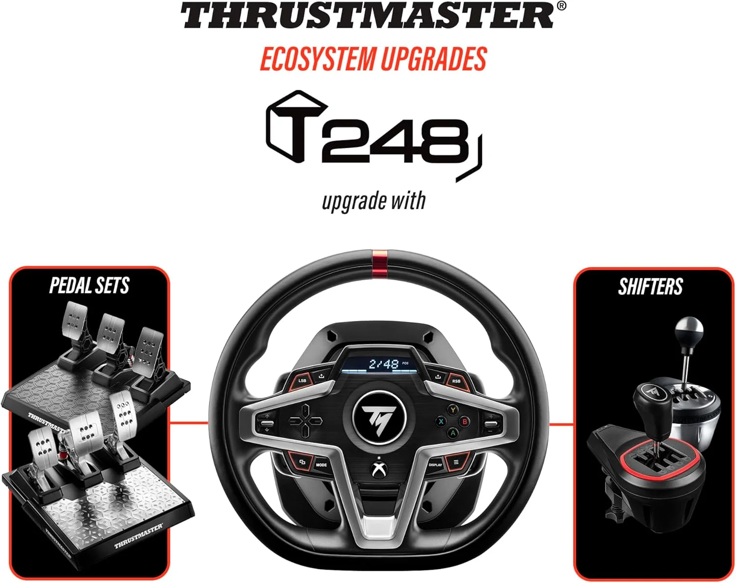 فرمان مسابقه Thrustmaster T248 Force Feedback برای Xbox Series X|S/Xbox One/PC