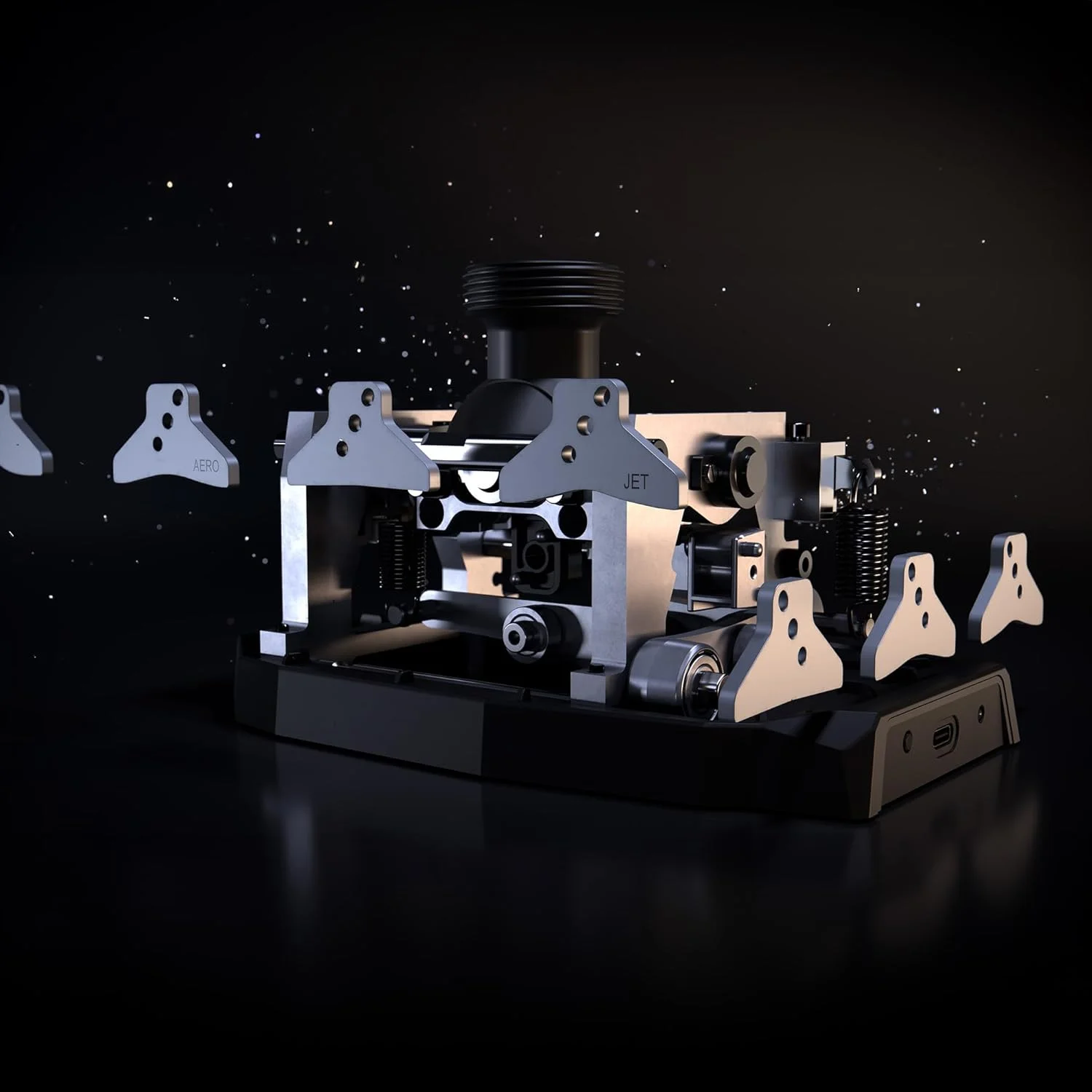 پایه ماژولار Thrustmaster AVA با پیکربندی های متعدد برای جوی استیک شبیه ساز پرواز، سازگار با تمام انواع هوانوردی در رایانه شخصی