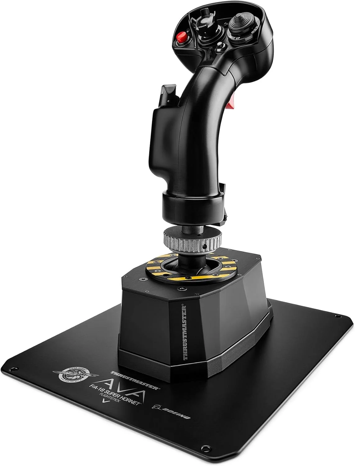 جوی استیک پرواز Thrustmaster AVA F/A-18 Super Hornet، پایه ماژولار برای شبیه سازی پرواز با جوی استیک روی کامپیوتر، شامل ماکت جوی استیک هواپیمای جنگنده F/A-18C Hornet