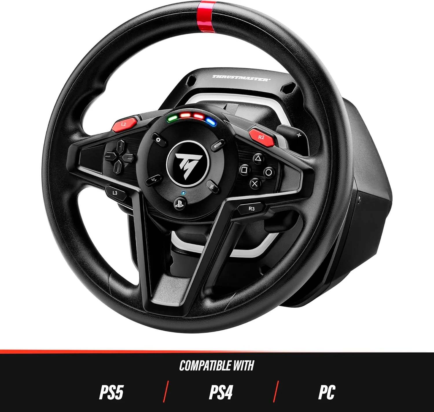 فرمان مسابقه و پدال‌های مغناطیسی ThrustMaster T128 Force Feedback برای PS5 / PS4 / PC