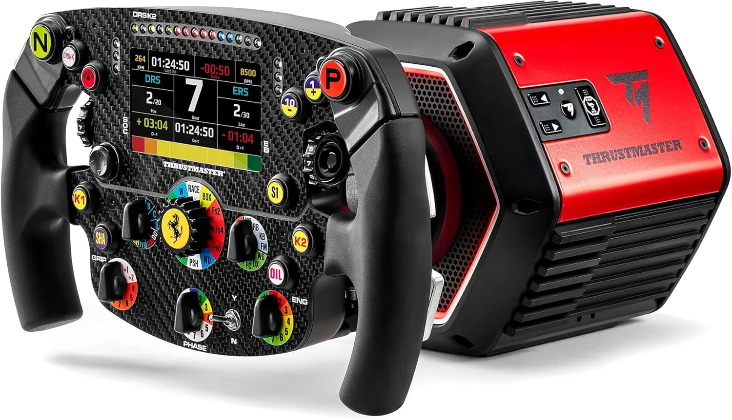 شبیه ساز Thrustmaster T818 Ferrari SF1000، دایرکت درایو، فرمان مسابقه ای فورس فیدبک سیم ریسینگ برای کامپیوتر