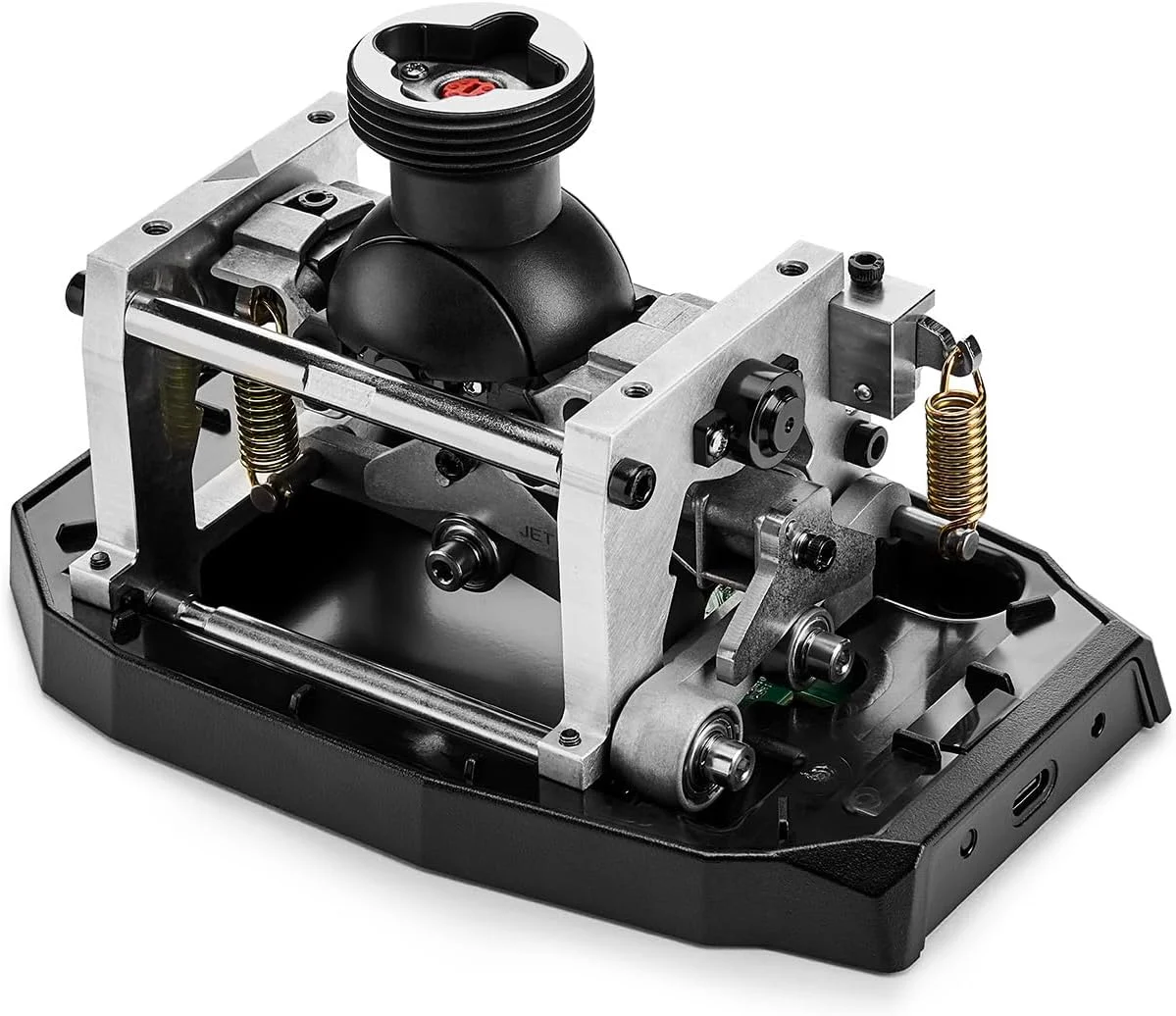 جوی استیک پرواز Thrustmaster AVA F/A-18 Super Hornet، پایه ماژولار برای شبیه سازی پرواز با جوی استیک روی کامپیوتر، شامل ماکت جوی استیک هواپیمای جنگنده F/A-18C Hornet